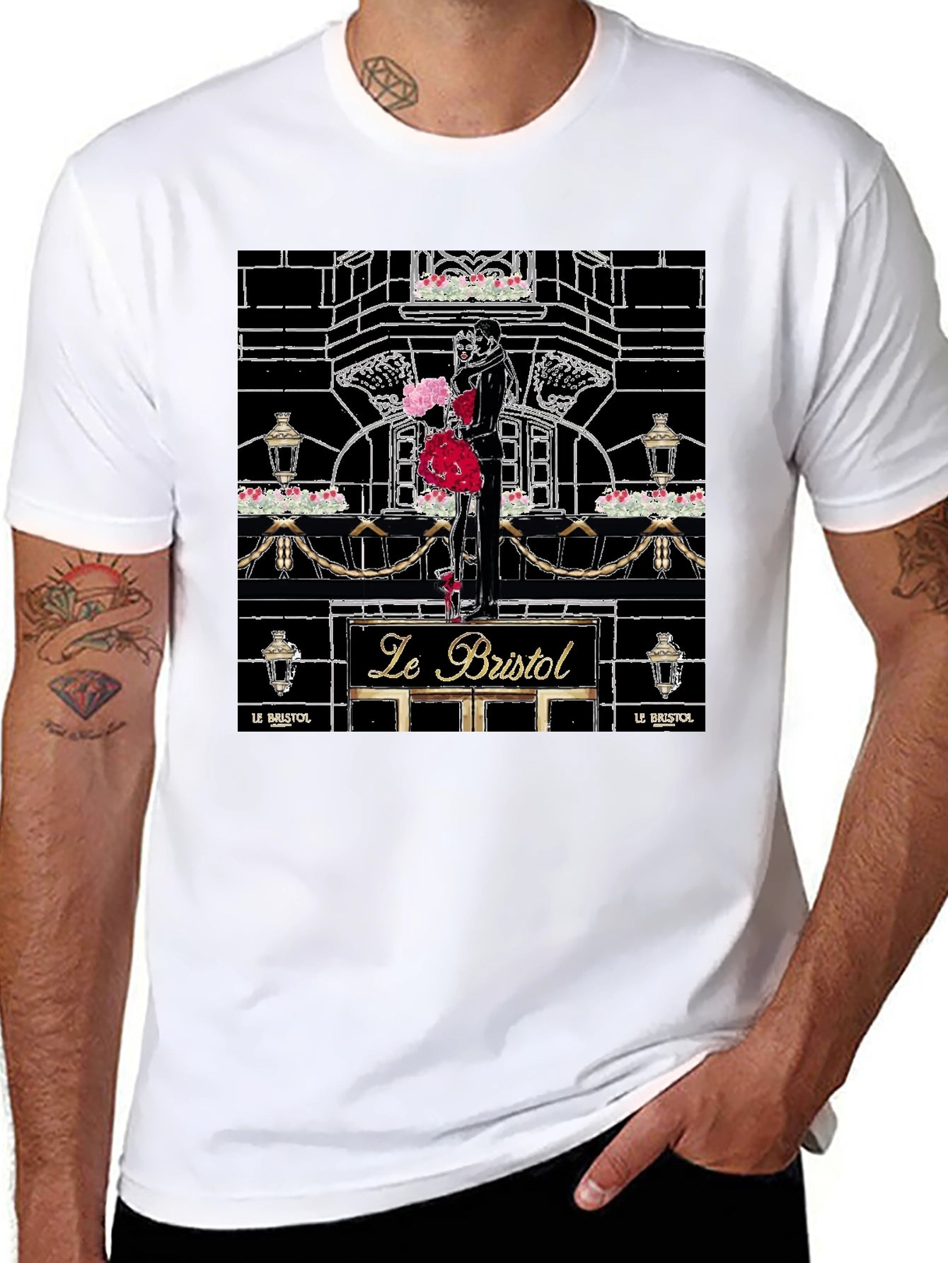 Le Bristol T-Shirt - Paris Romance Graphic Tee