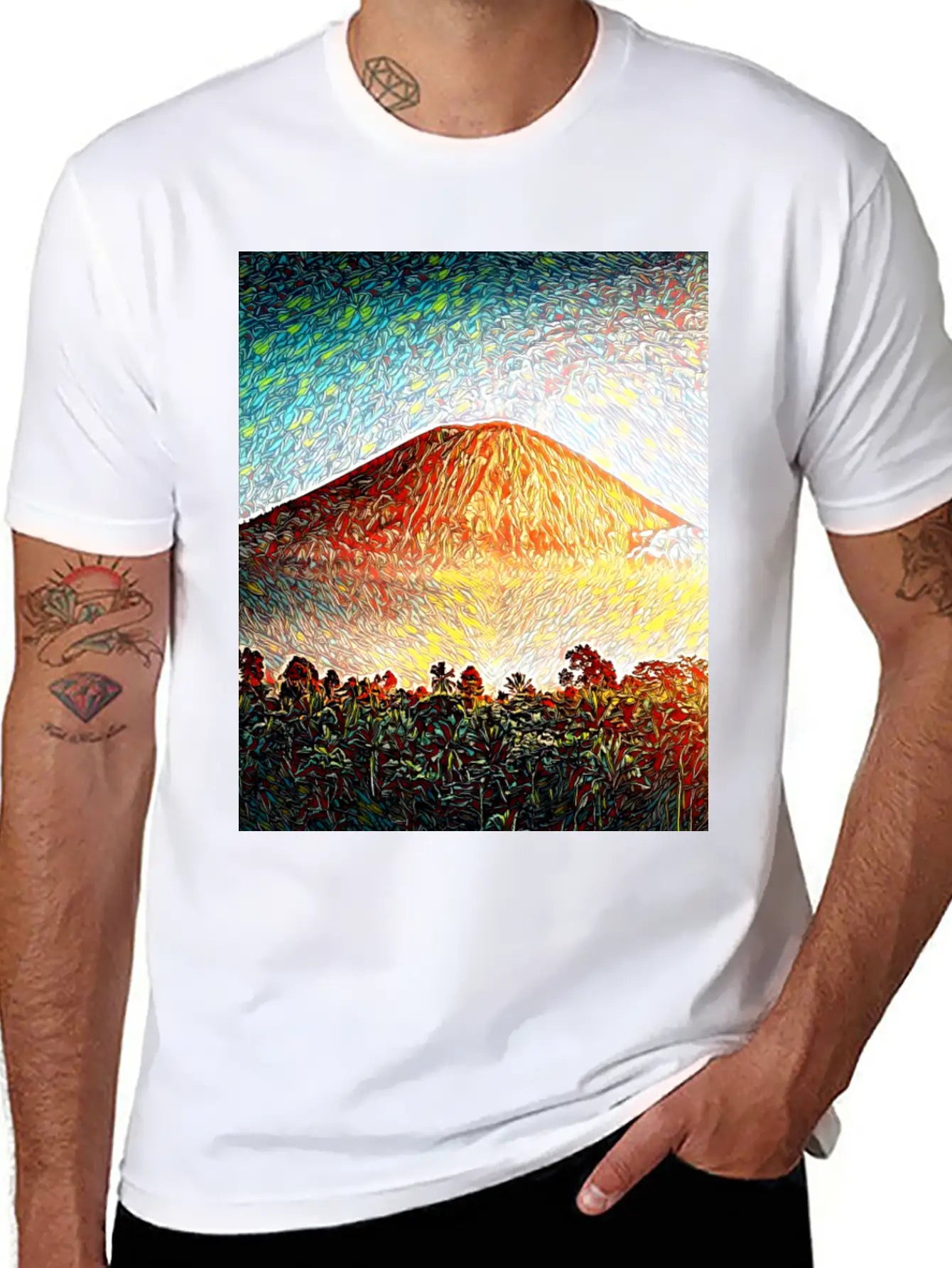 Kilauea Volcano, Hawaii Unisex Casual T-Shirt – Clean Design For Daily Comfort