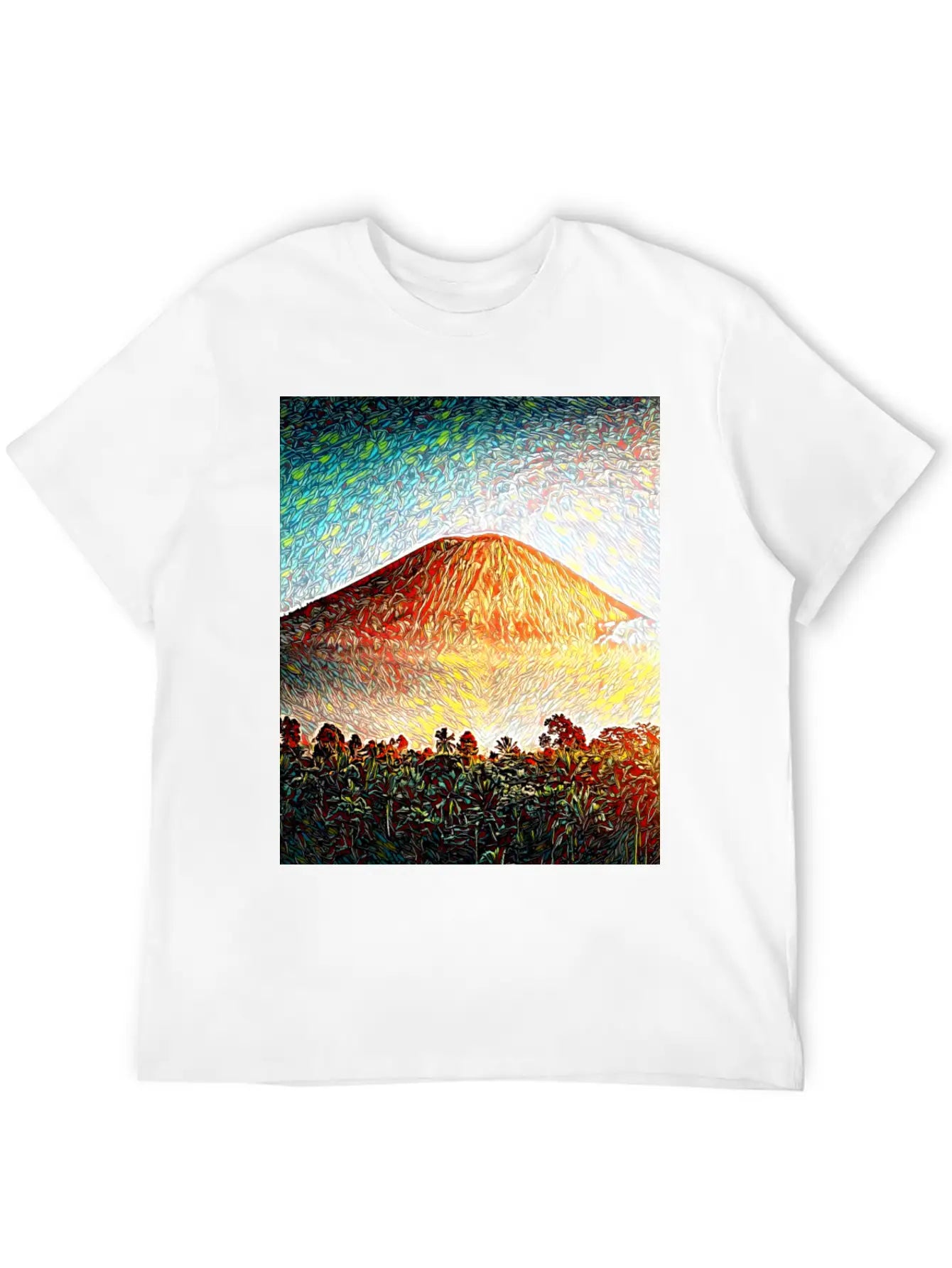 Kilauea Volcano, Hawaii Unisex Casual T-Shirt – Clean Design For Daily Comfort