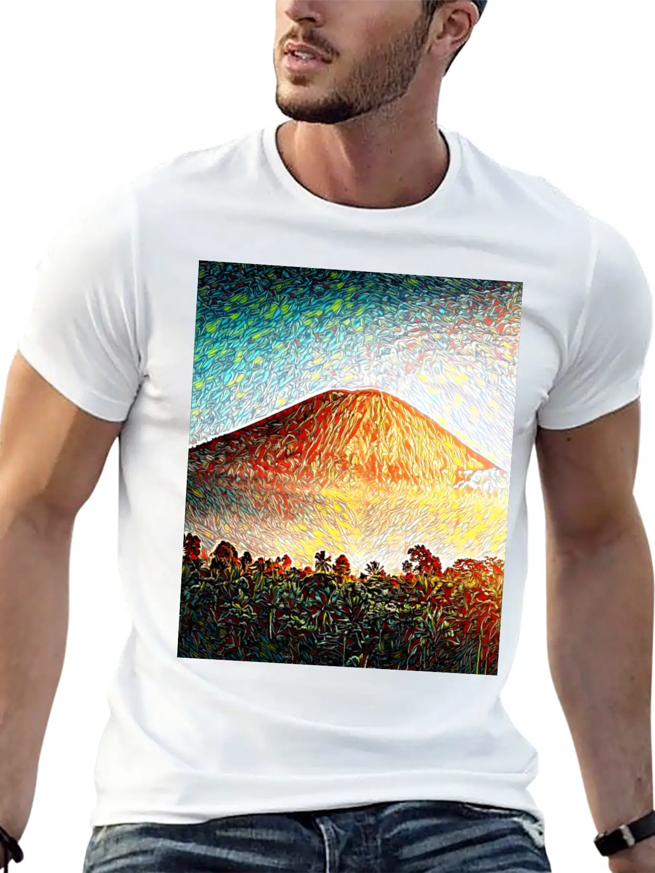 Kilauea Volcano, Hawaii Unisex Casual T-Shirt – Clean Design For Daily Comfort