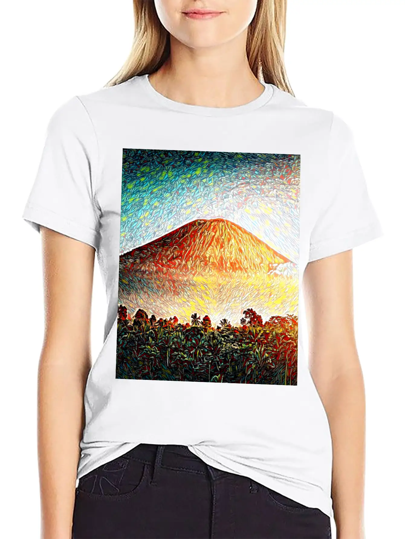 Kilauea Volcano, Hawaii Unisex Casual T-Shirt – Clean Design For Daily Comfort