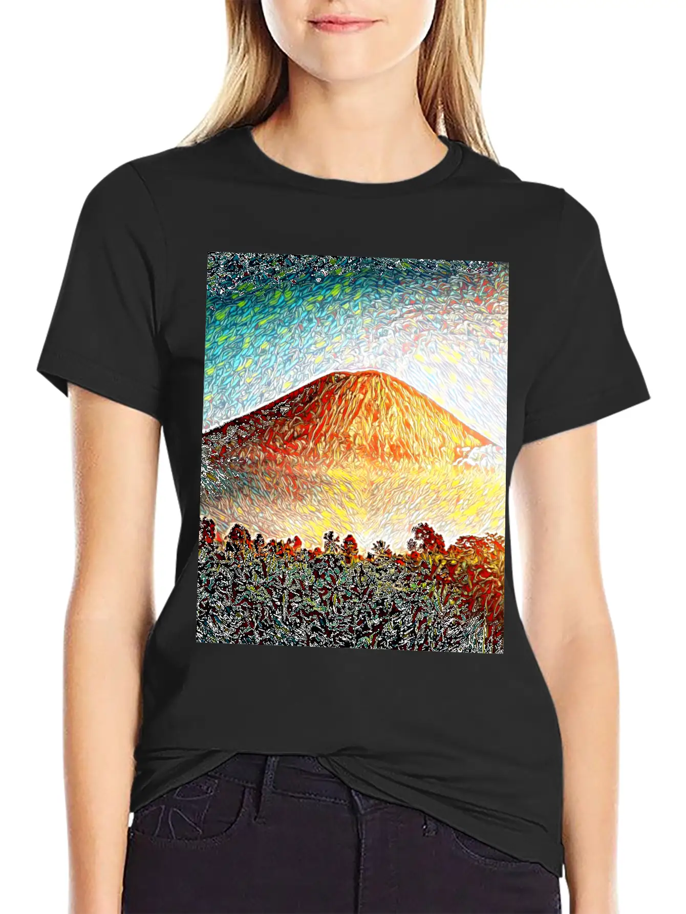 Kilauea Volcano, Hawaii Unisex Casual T-Shirt – Clean Design For Daily Comfort