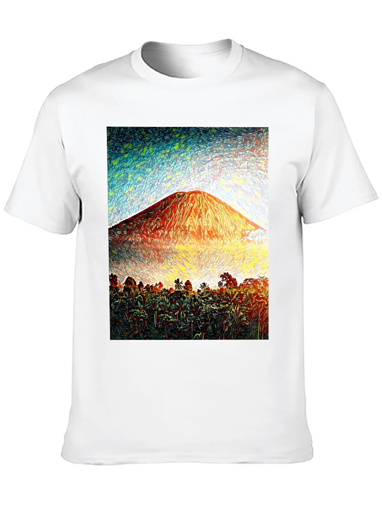 Kilauea Volcano, Hawaii Unisex Casual T-Shirt – Clean Design For Daily Comfort