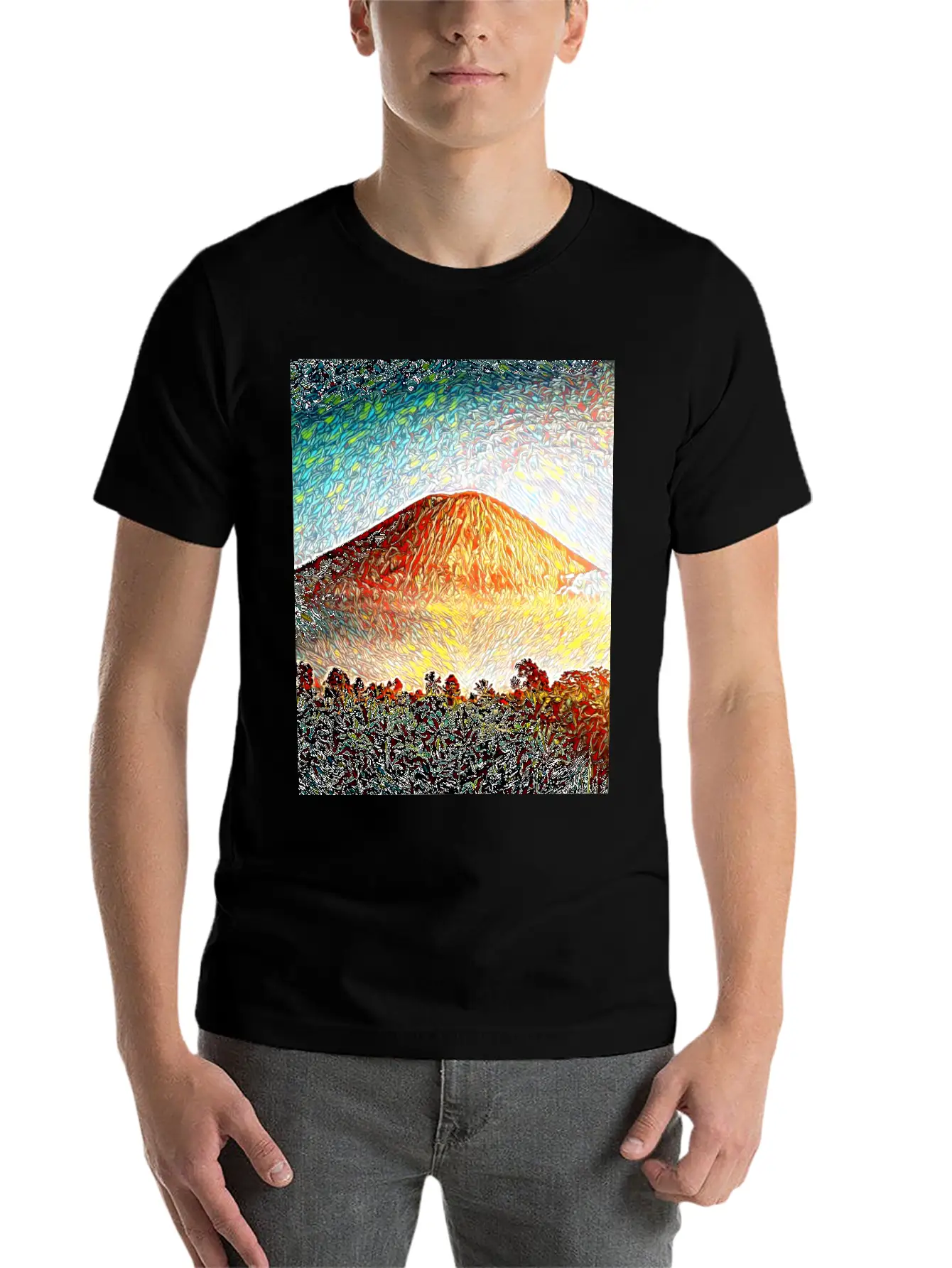 Kilauea Volcano, Hawaii Unisex Casual T-Shirt – Clean Design For Daily Comfort