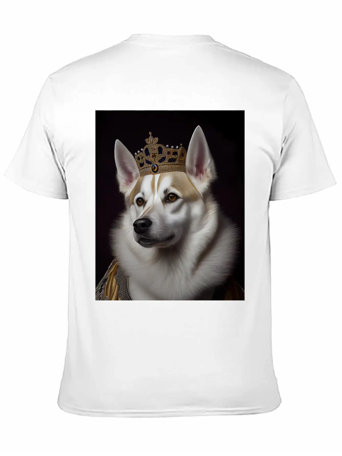 Kishu Dog Breed Portrait Royal Renaissance Animal Unisex Casual T-Shirt – Clean Design For Daily Comfort