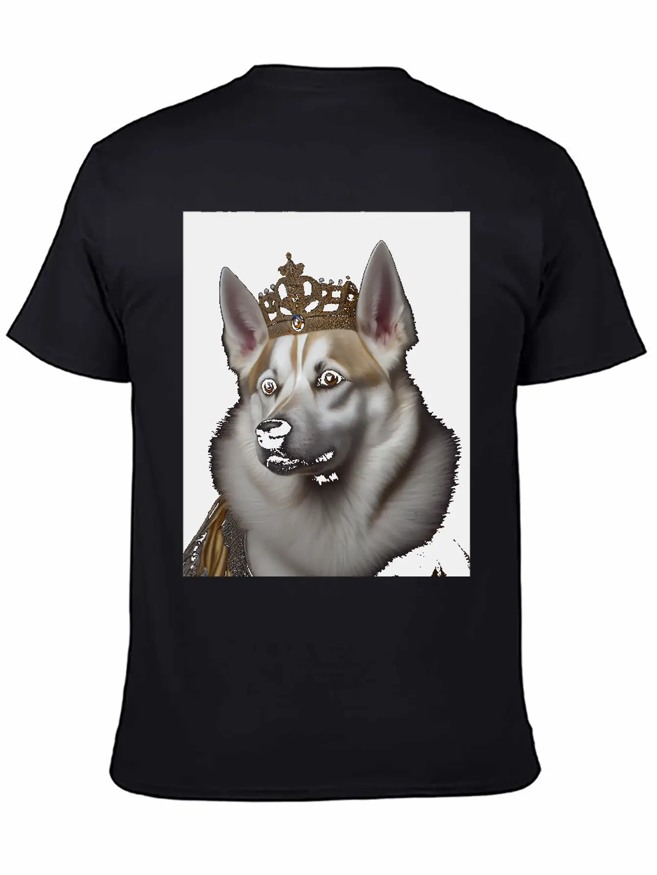 Kishu Dog Breed Portrait Royal Renaissance Animal Unisex Casual T-Shirt – Clean Design For Daily Comfort