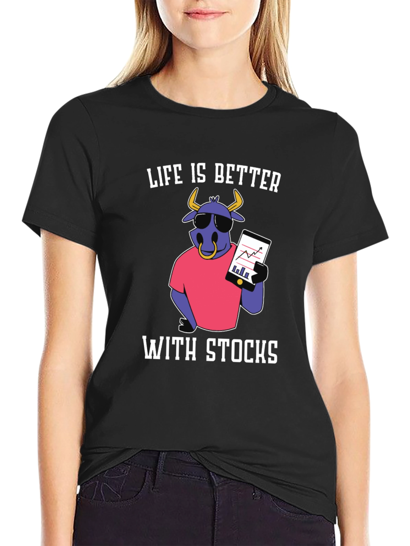 Life Is Better With Stocks Graphic T-Shirt