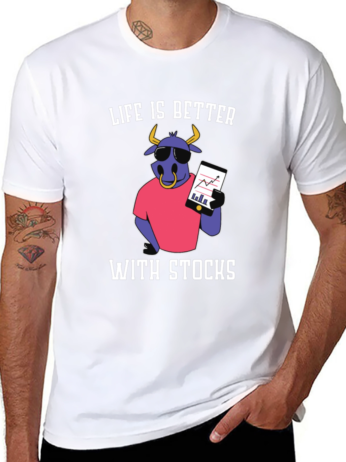 Life Is Better With Stocks Graphic T-Shirt