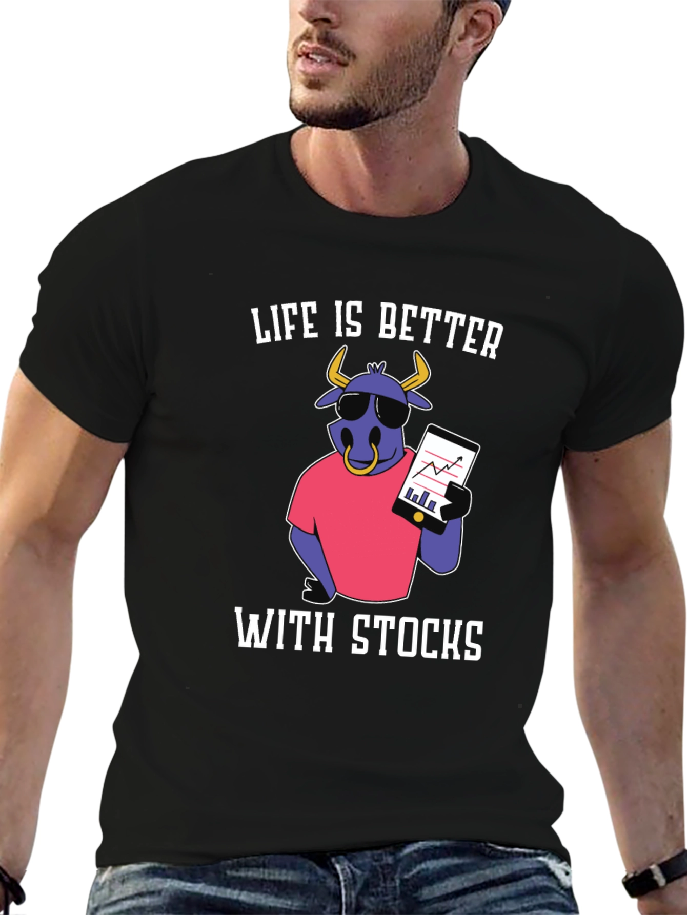 Life Is Better With Stocks Graphic T-Shirt