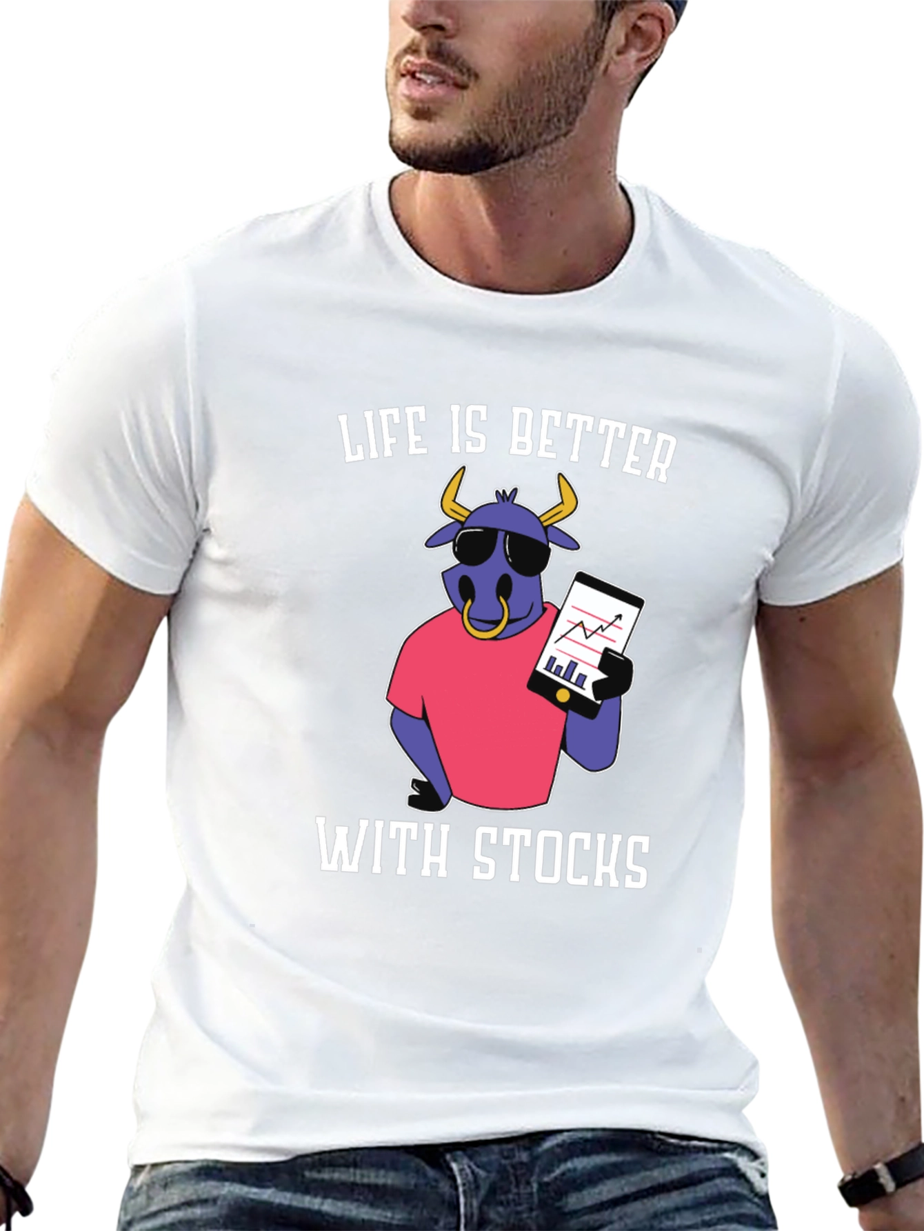 Life Is Better With Stocks Graphic T-Shirt
