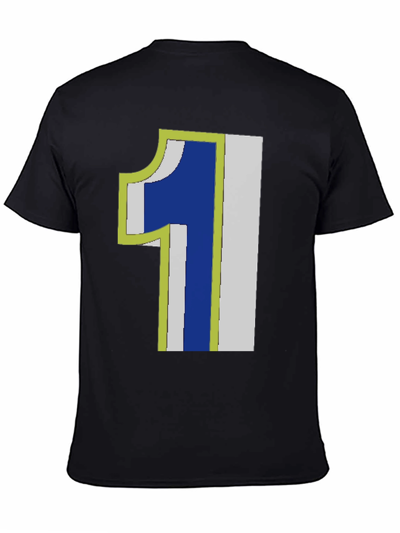 Number One Graphic Tee - Black Cotton T-Shirt