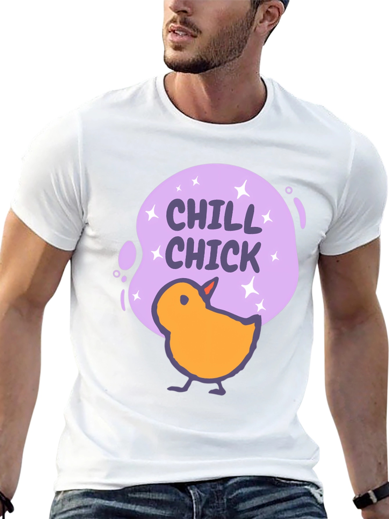 Chill Chick Graphic Tee - Comfy Black T-Shirt