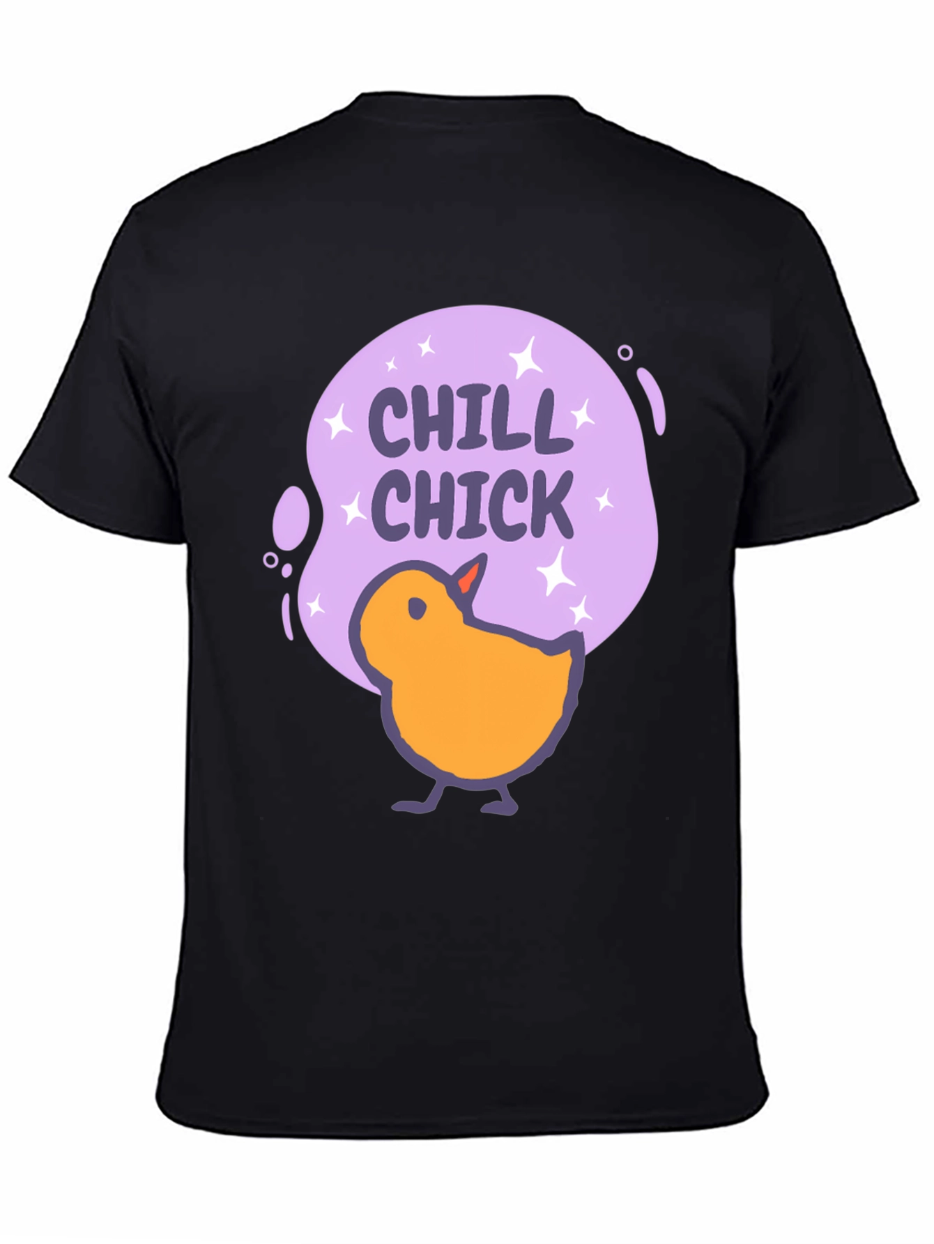 Chill Chick Graphic Tee - Comfy Black T-Shirt