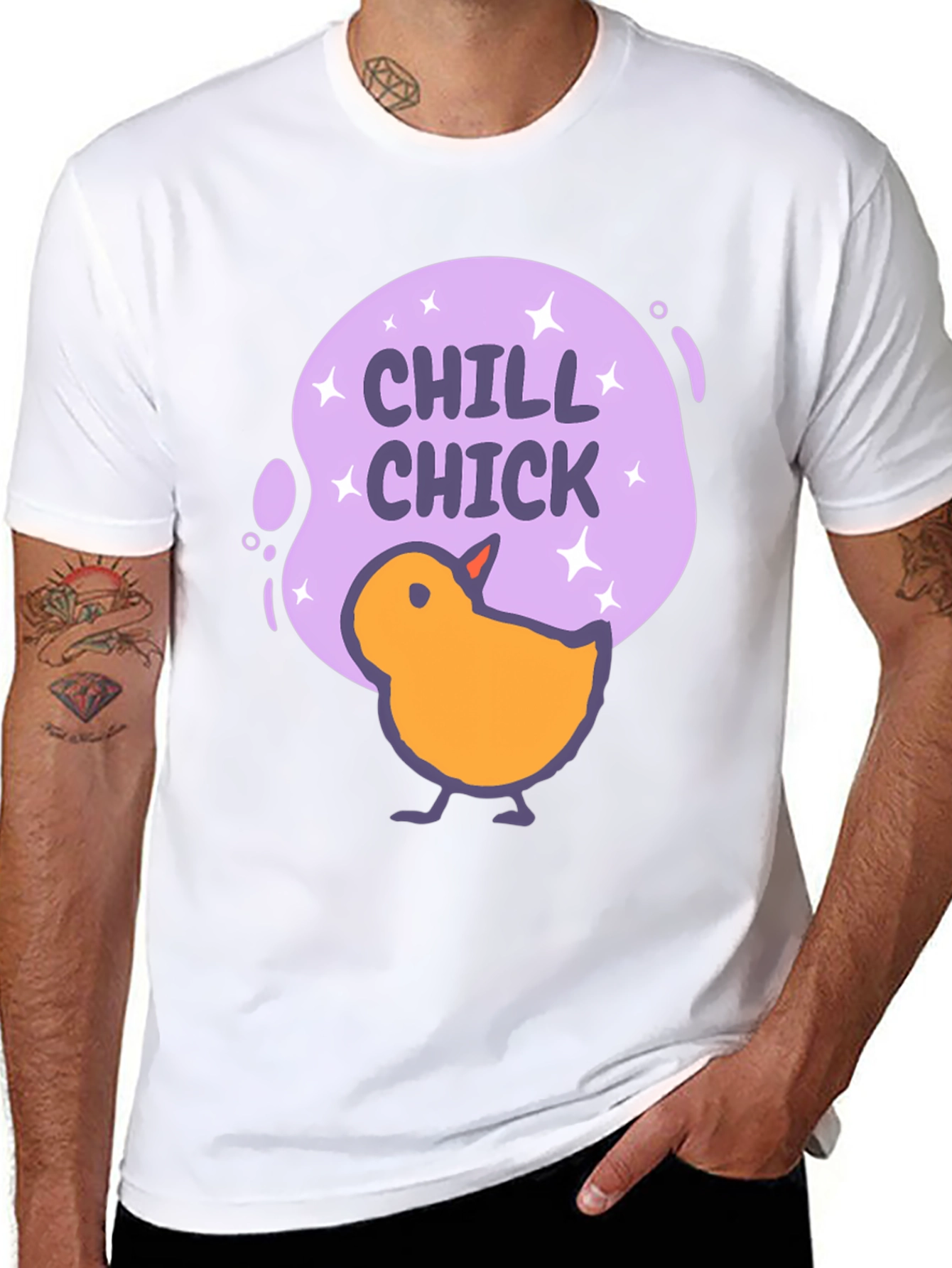 Chill Chick Graphic Tee - Comfy Black T-Shirt