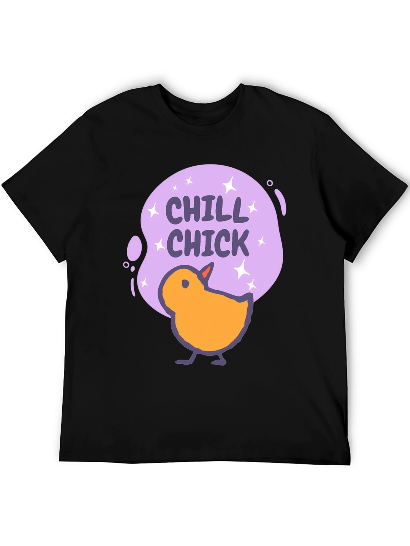Chill Chick Graphic Tee - Comfy Black T-Shirt