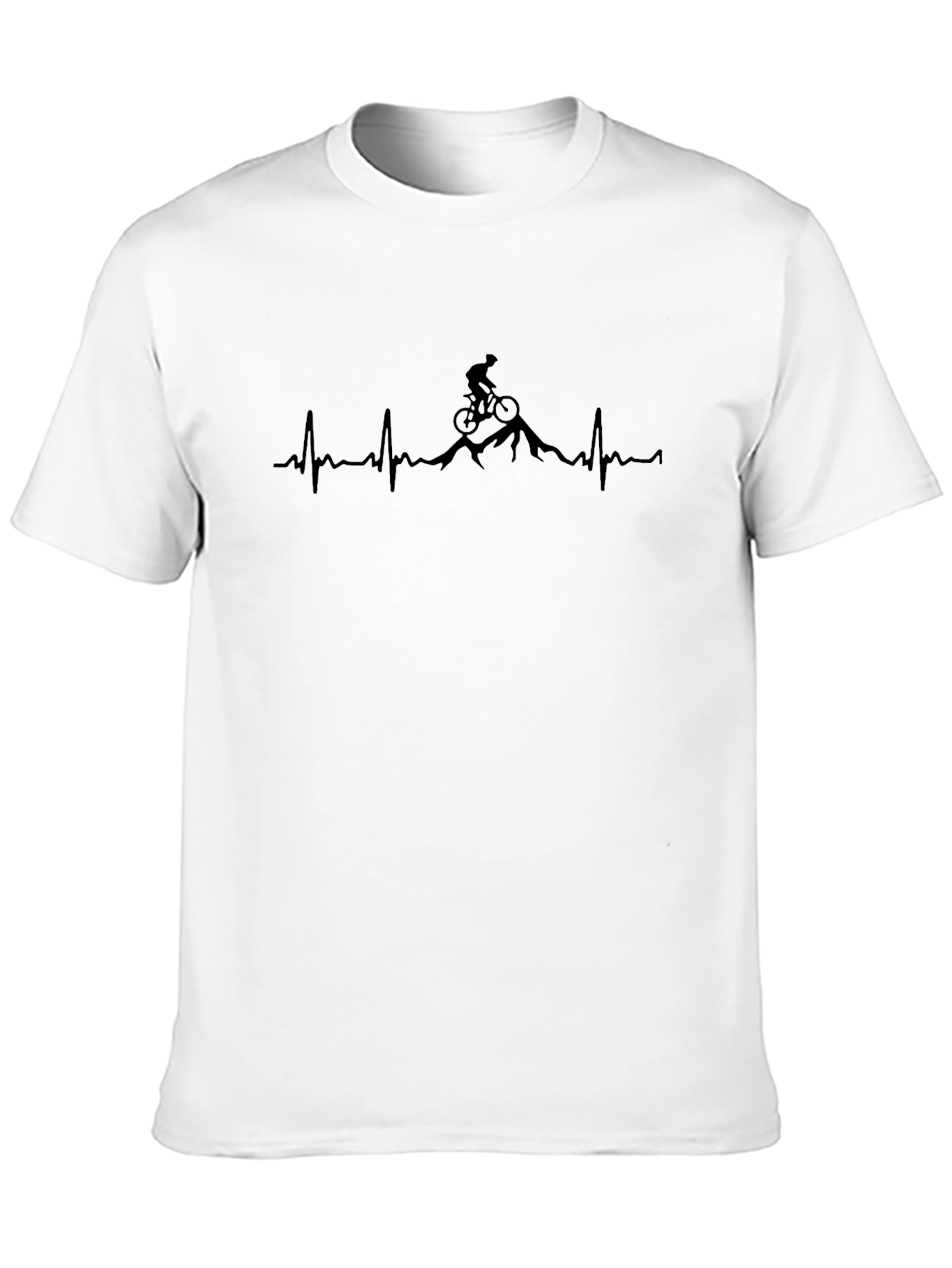 Mountain Bike Heartbeat T-Shirt - Adventure Tee