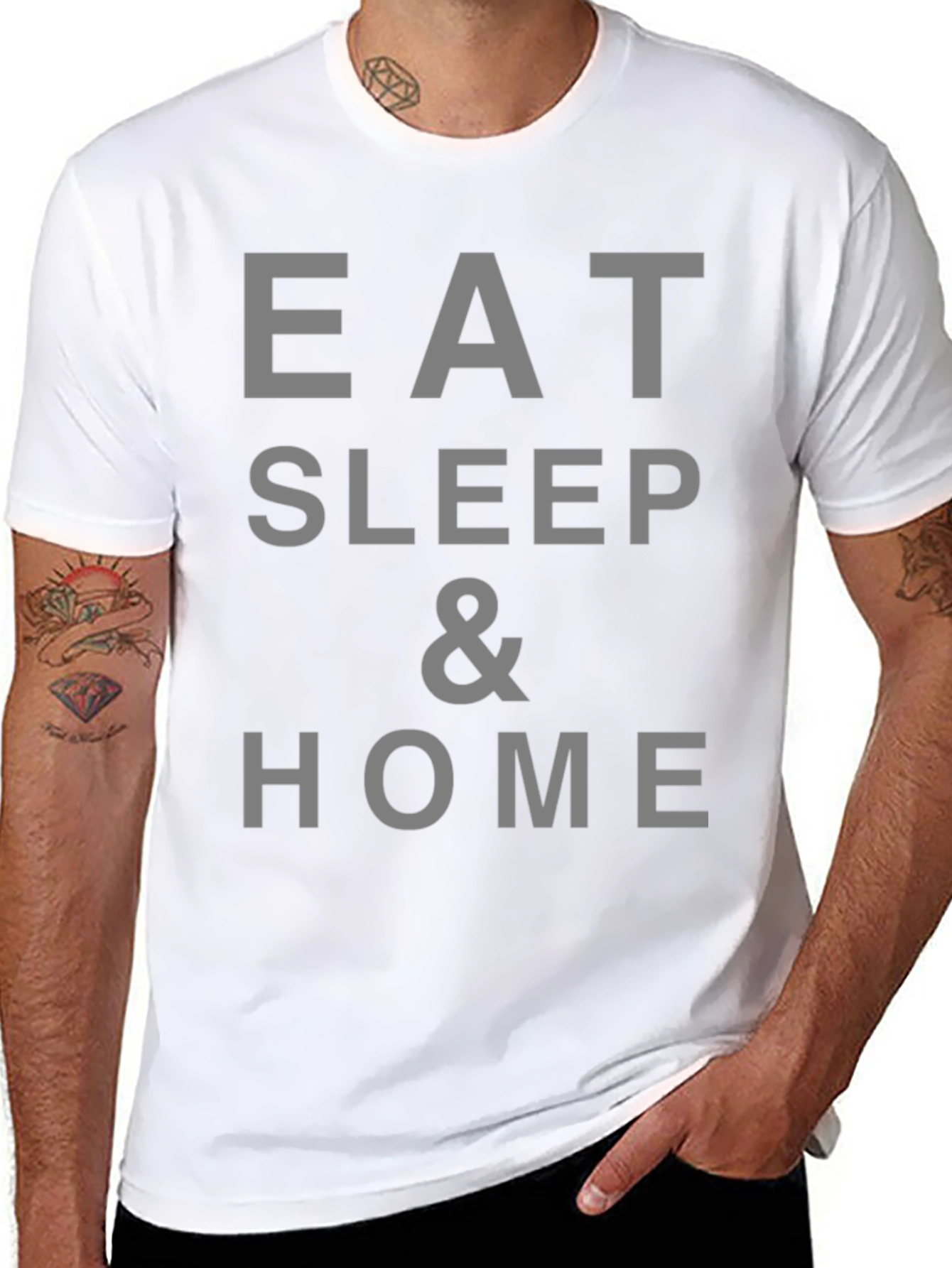 Eat Sleep & Home Graphic Tee