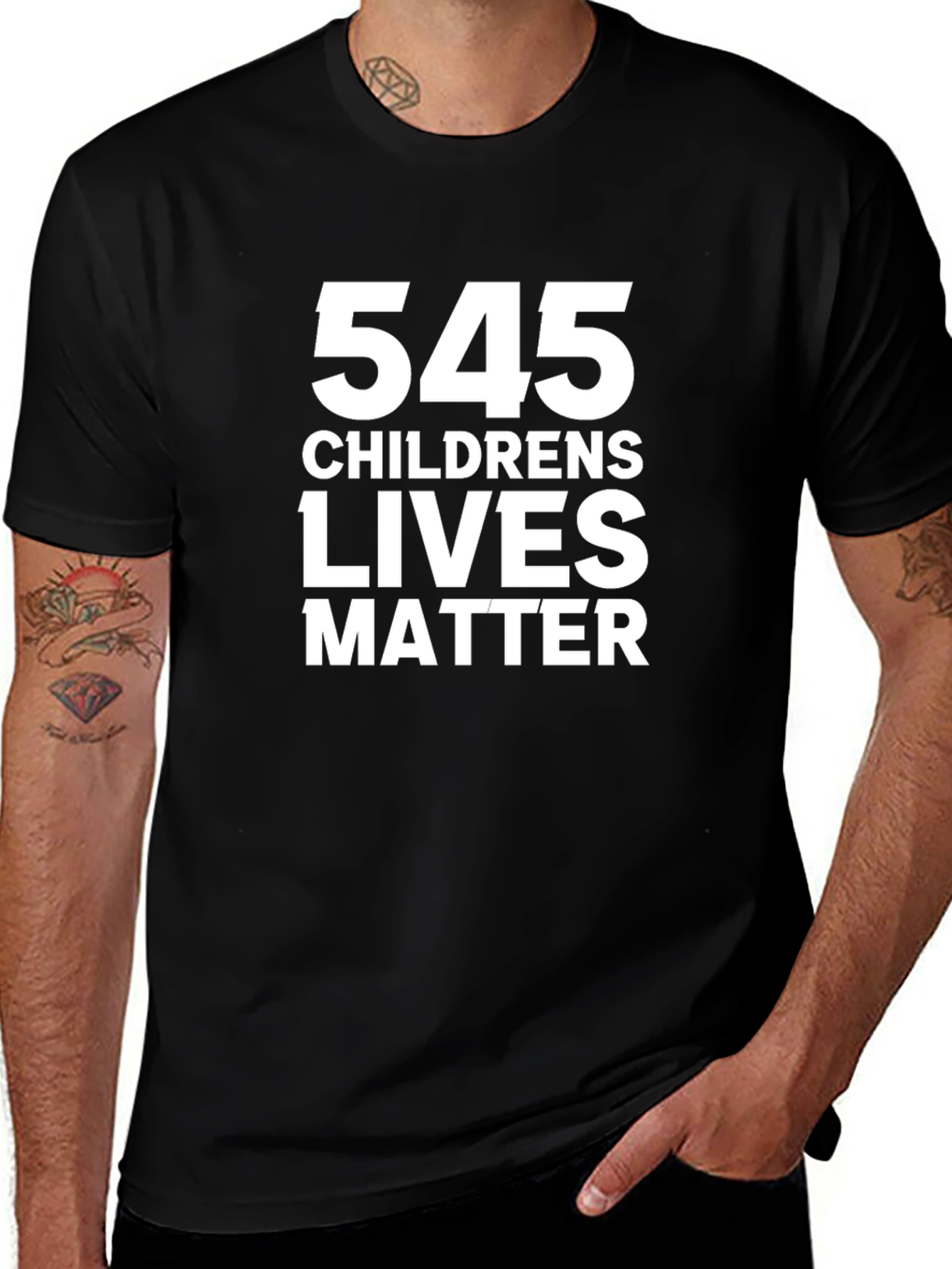 545 Childrens Lives Matter Black Graphic Tee