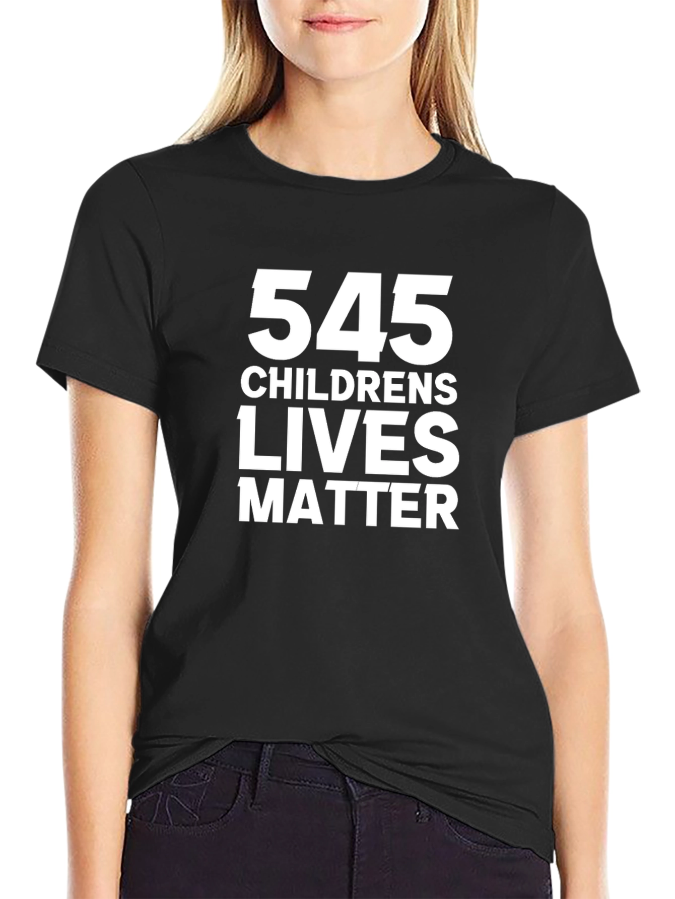 545 Childrens Lives Matter Black Graphic Tee