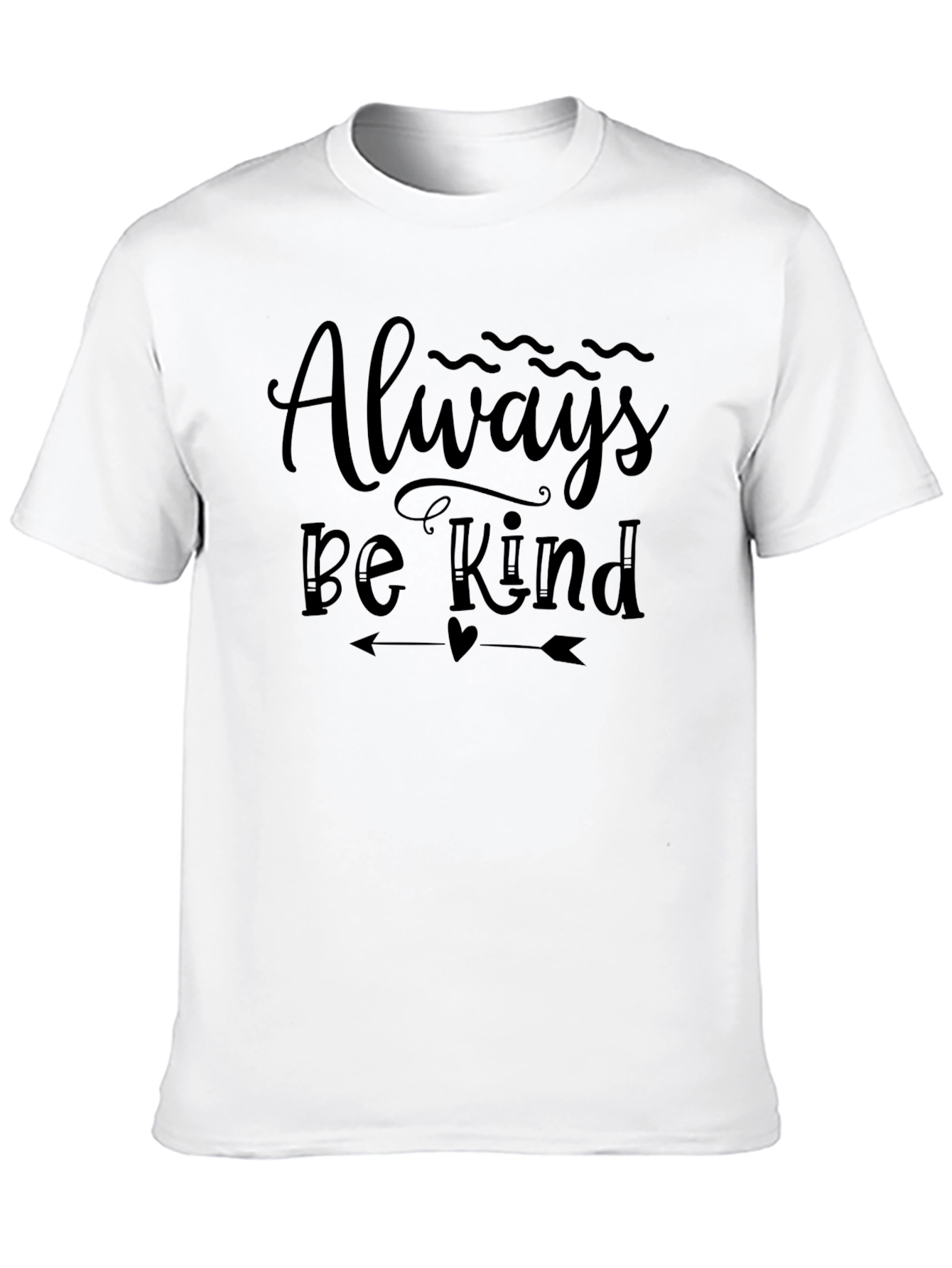 Always Be Kind Black Graphic T-Shirt