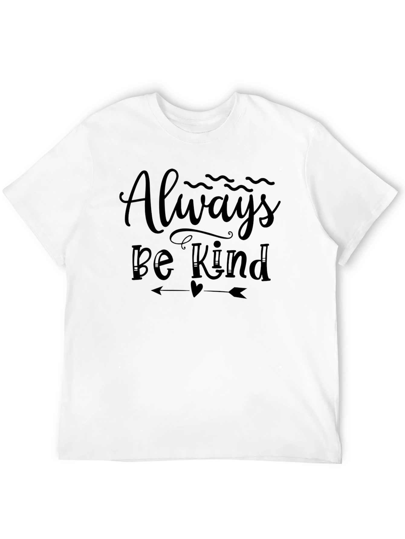 Always Be Kind Black Graphic T-Shirt