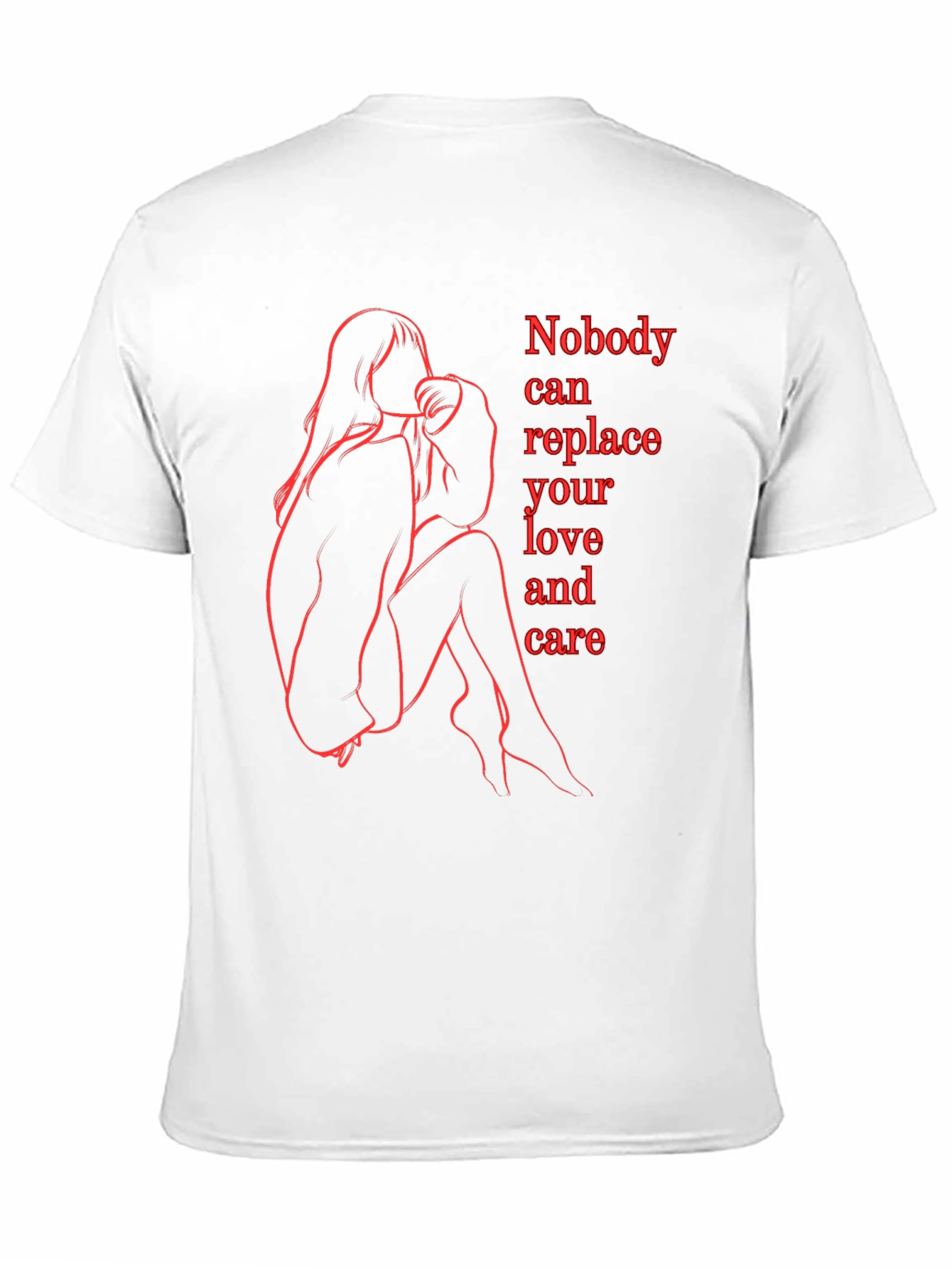 Emotional Line Art Graphic Tee