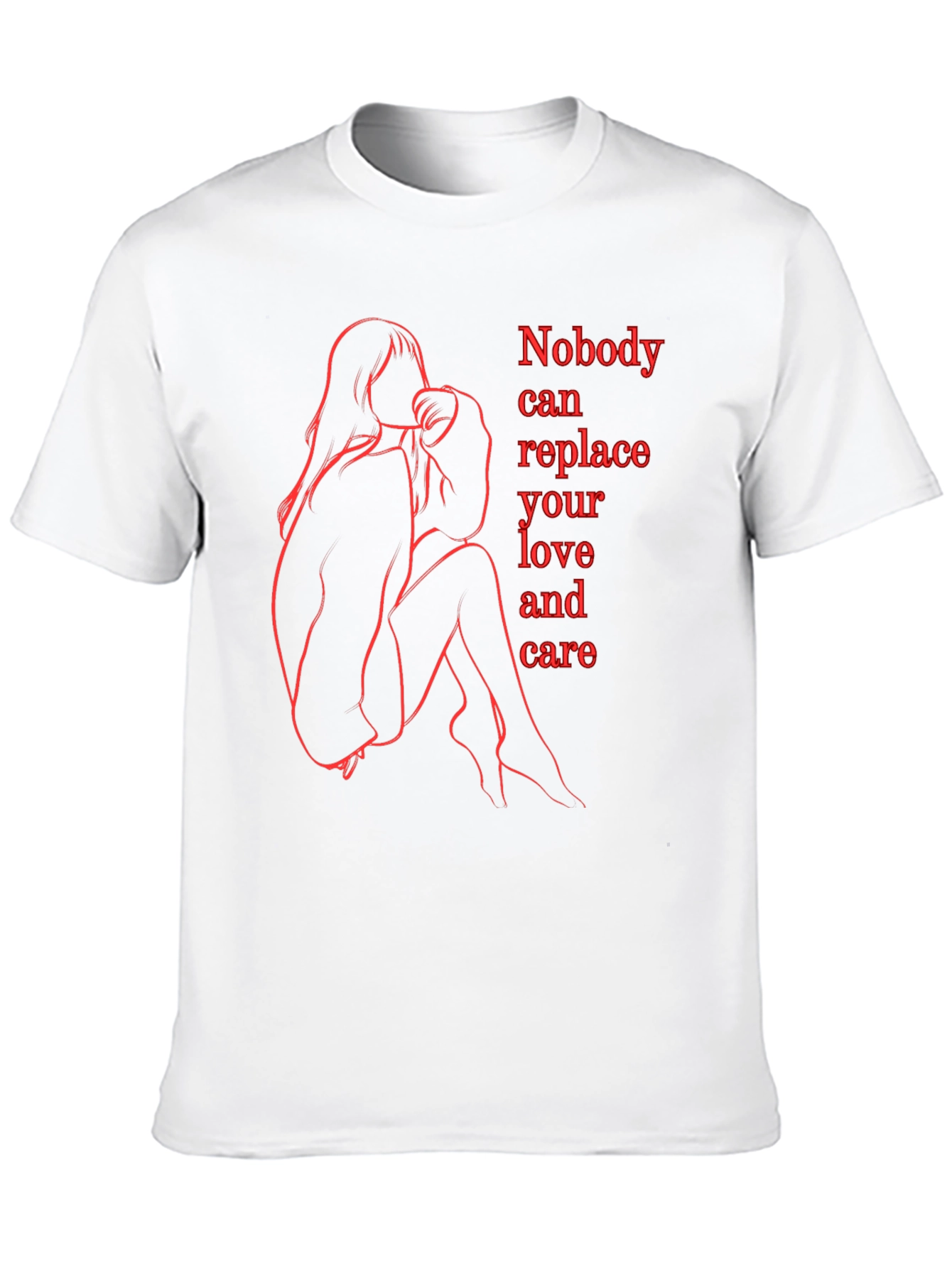 Emotional Line Art Graphic Tee