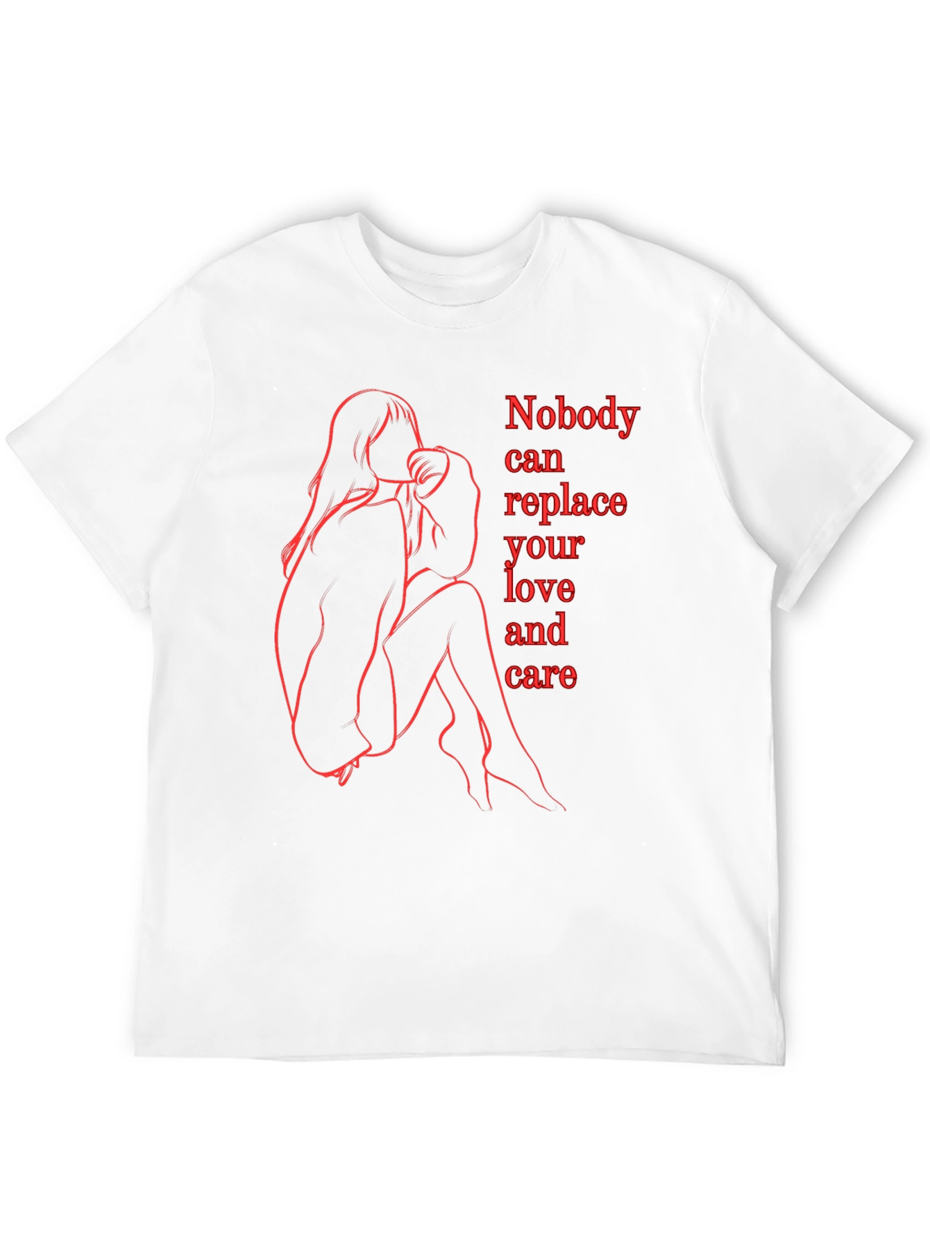 Emotional Line Art Graphic Tee