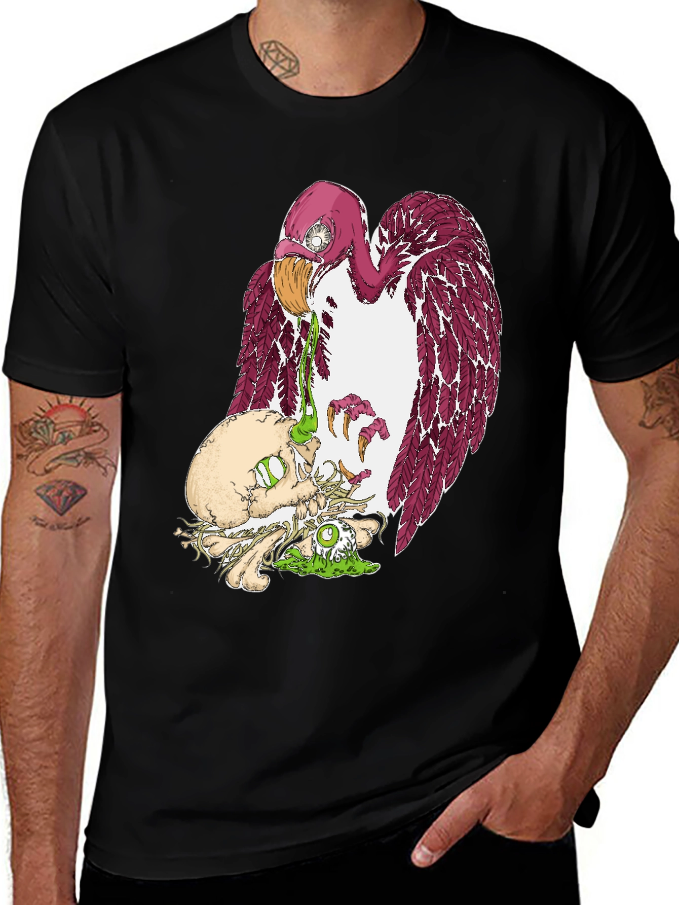 Vulture Feast Graphic Tee - Dark Humor T-Shirt