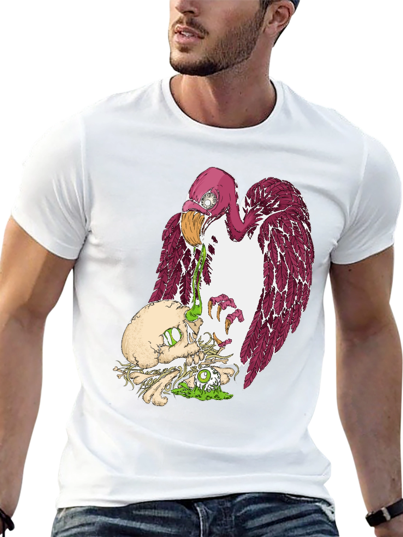 Vulture Feast Graphic Tee - Dark Humor T-Shirt