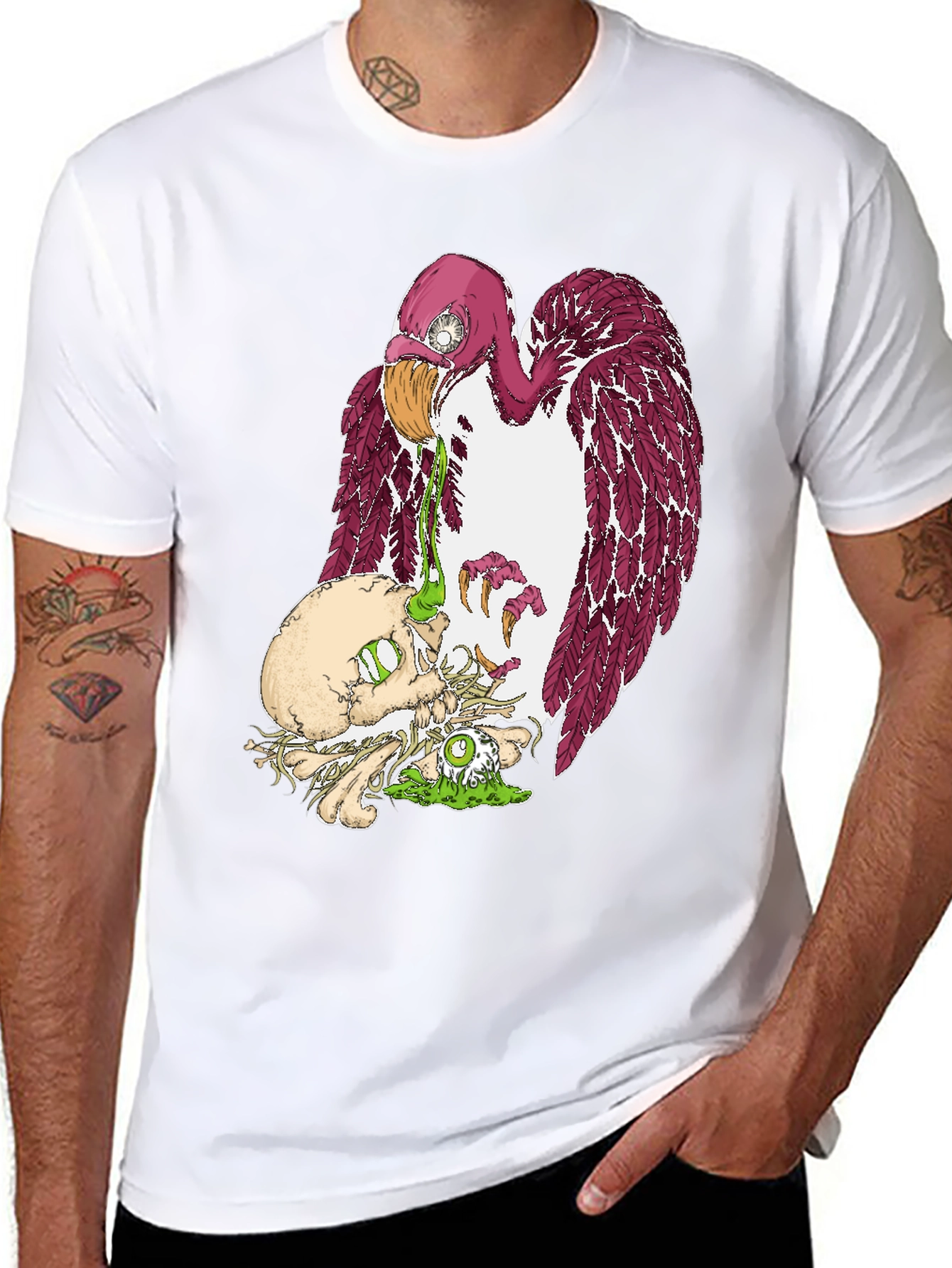 Vulture Feast Graphic Tee - Dark Humor T-Shirt