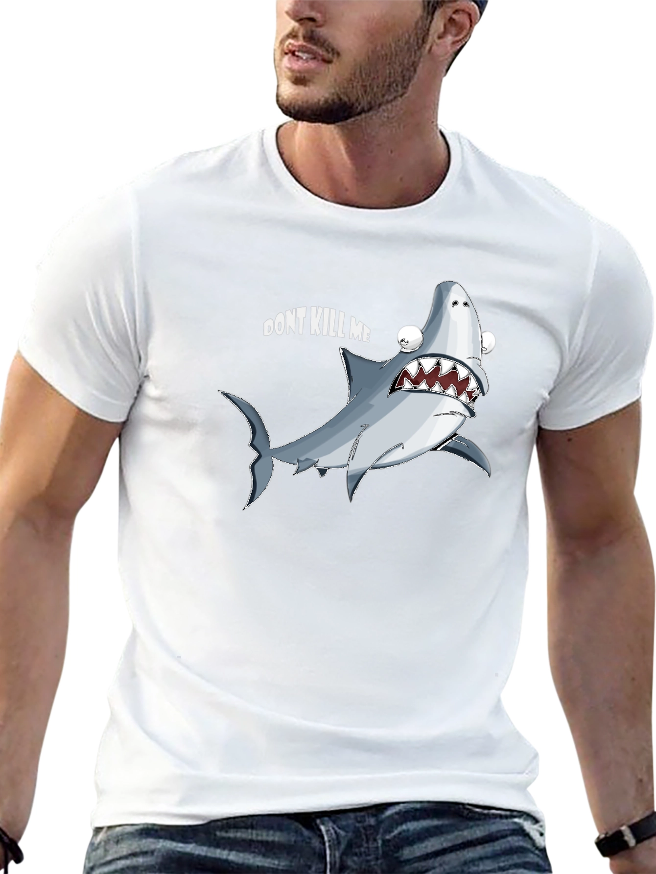 Funny Shark Graphic Tee - Dont Kill Me
