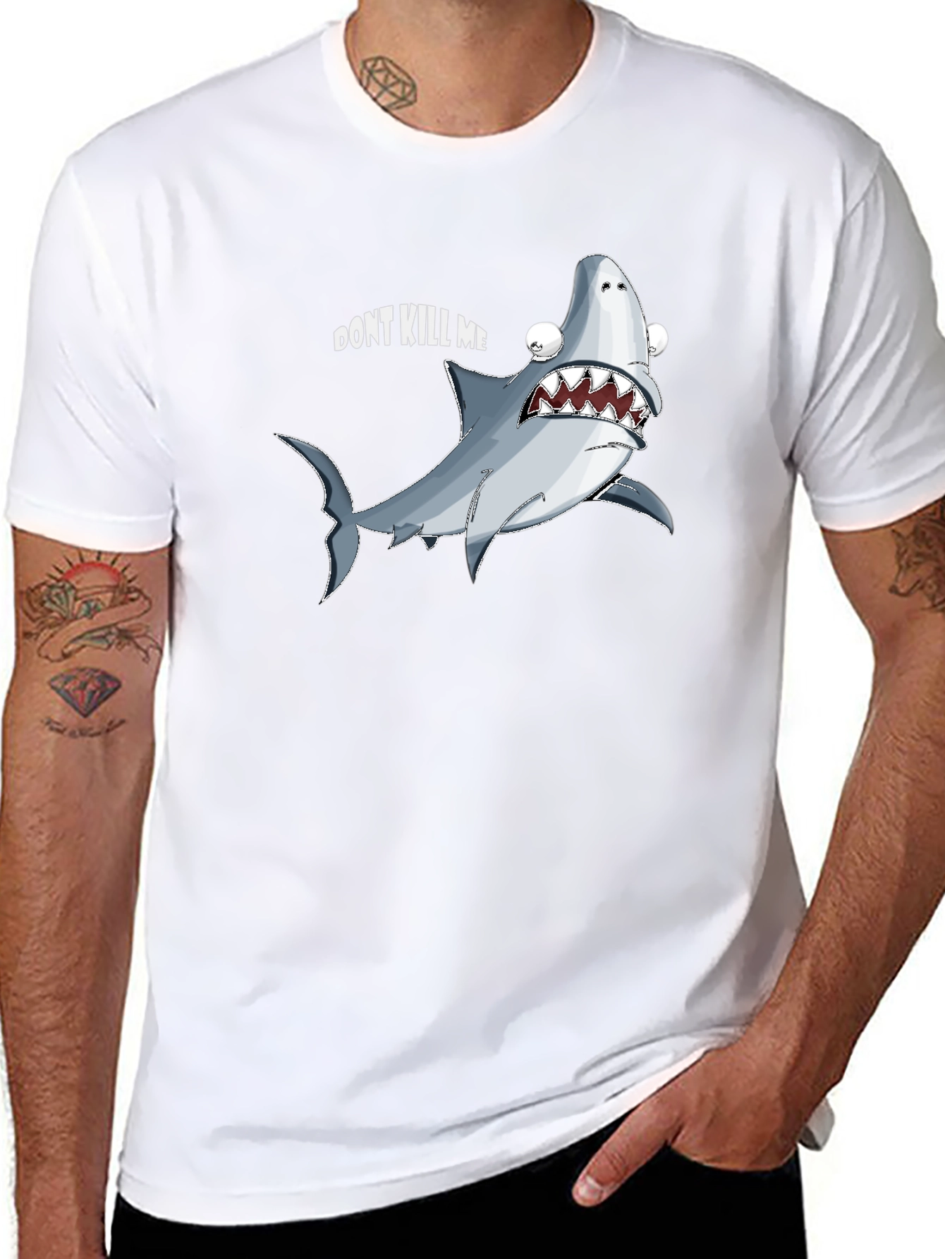 Funny Shark Graphic Tee - Dont Kill Me