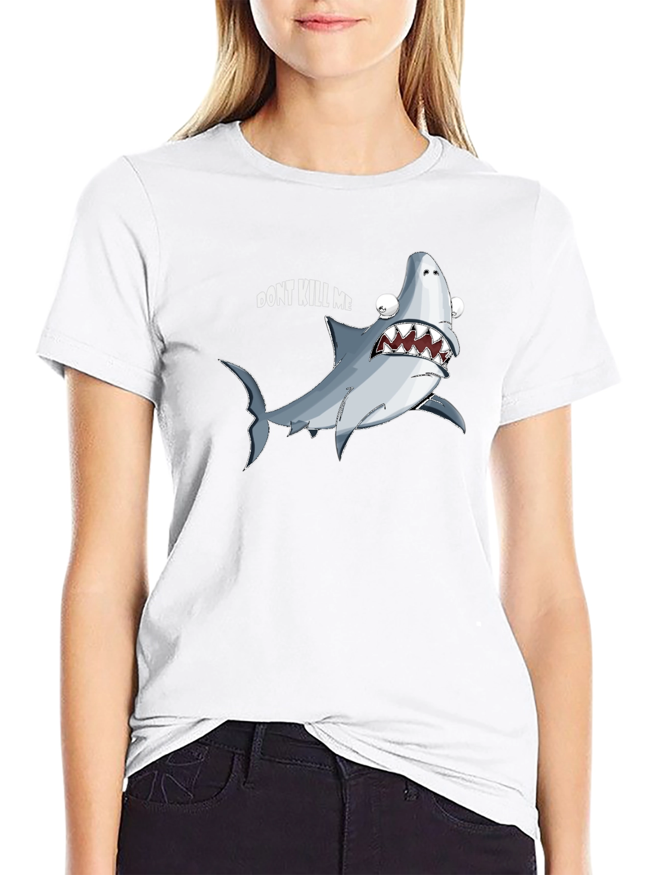 Funny Shark Graphic Tee - Dont Kill Me