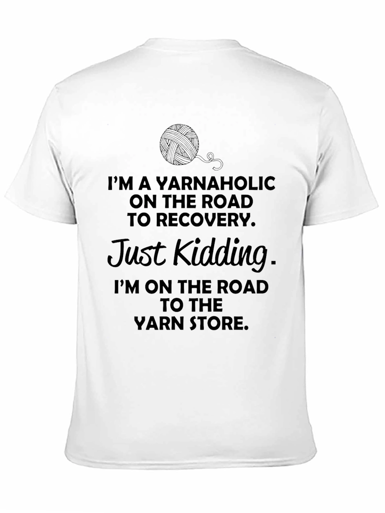 Yarnaholic T-Shirt - Knitting Humor Tee