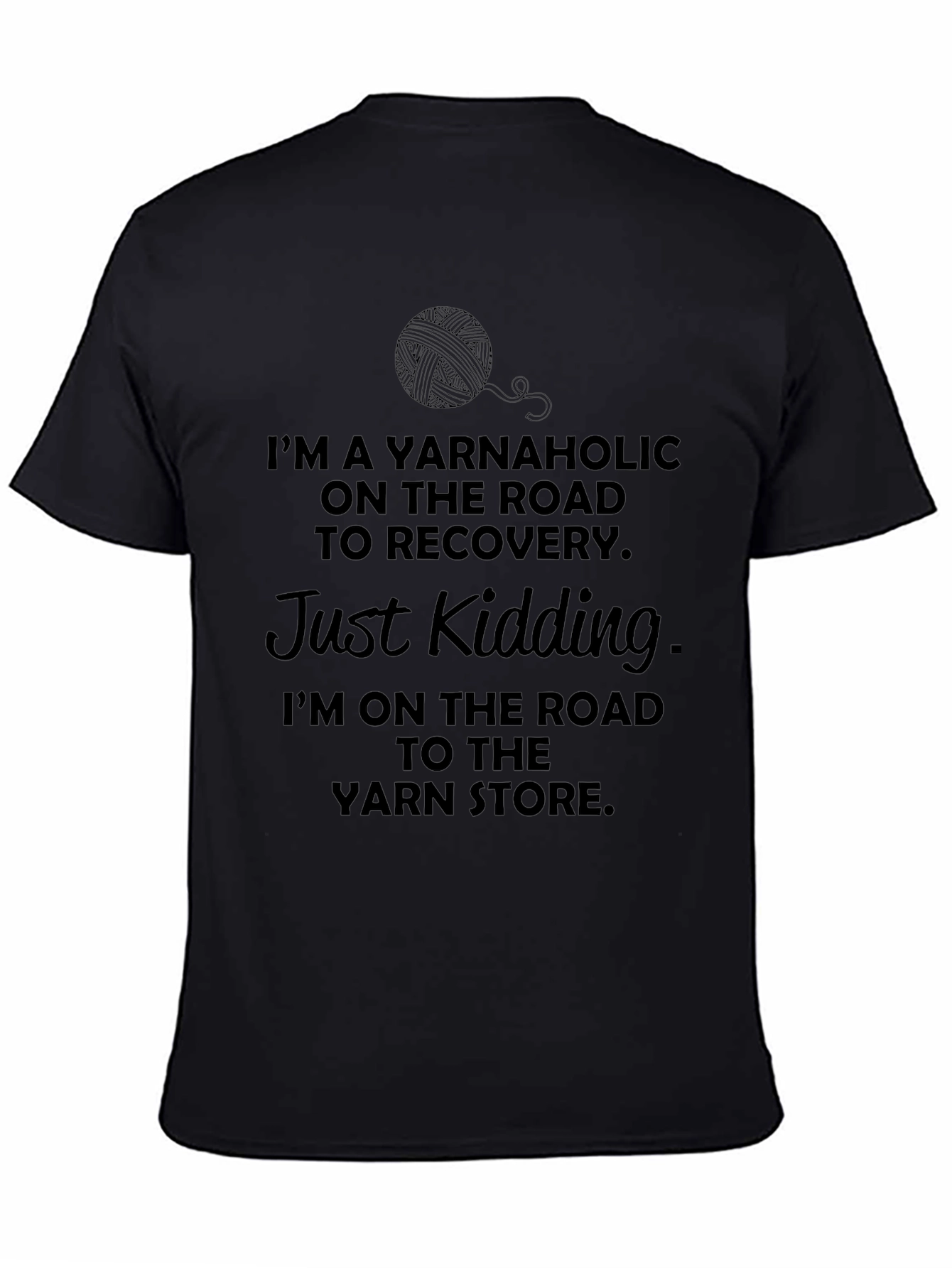 Yarnaholic T-Shirt - Knitting Humor Tee