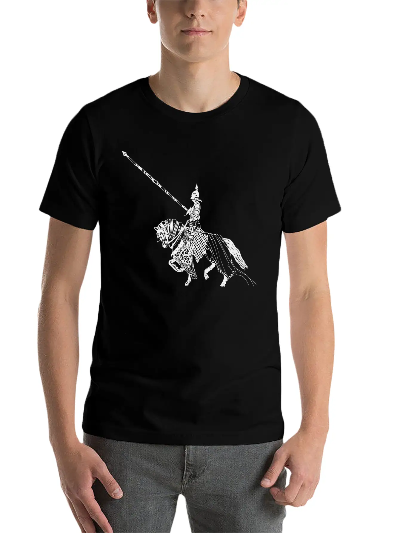 Knight Ritter Sword Schwert Armor33 Unisex Casual T-Shirt – Clean Design For Daily Comfort