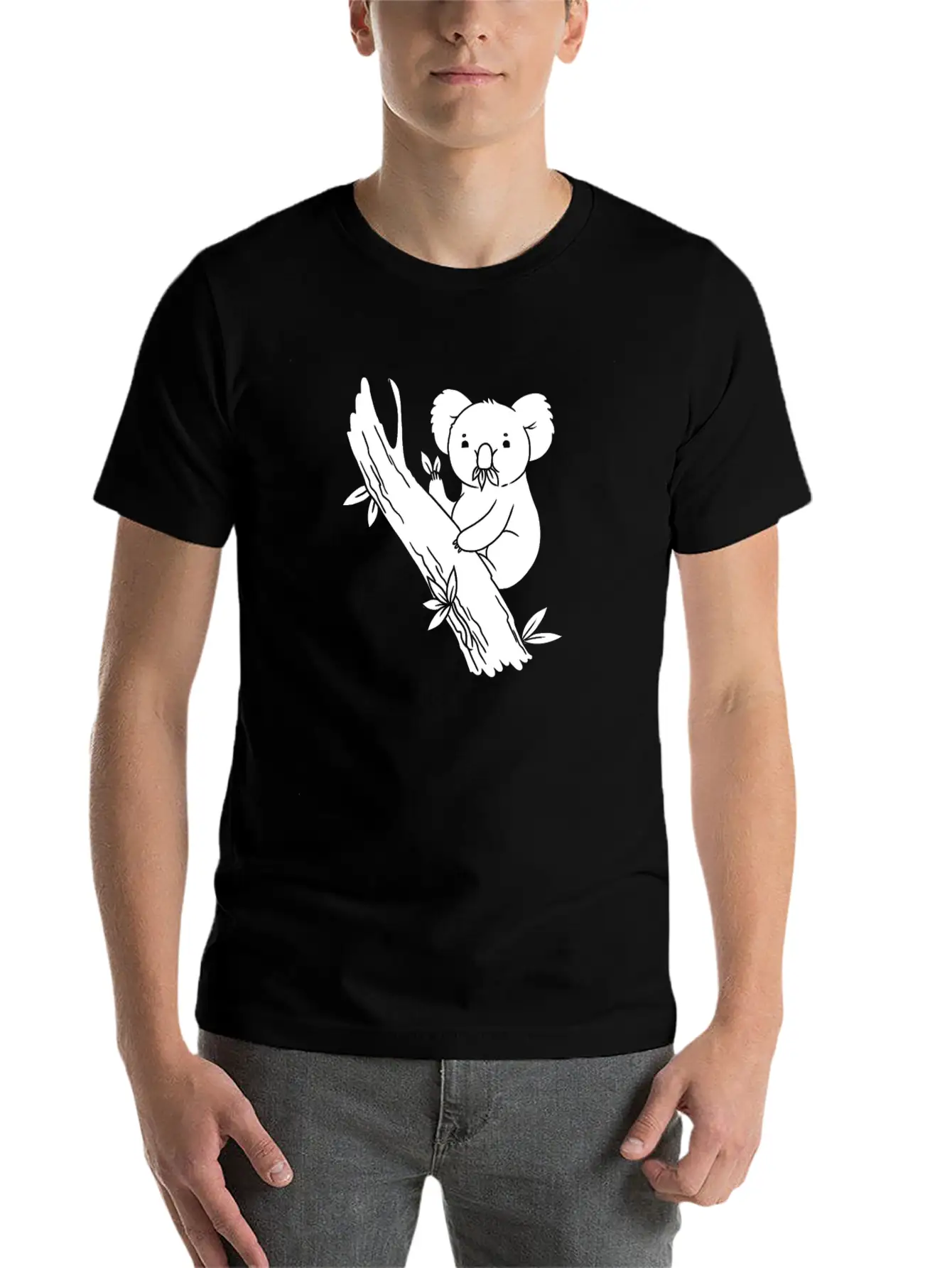 Koala Bear Branch Unisex Casual T-Shirt – Clean Design For Daily Comfort