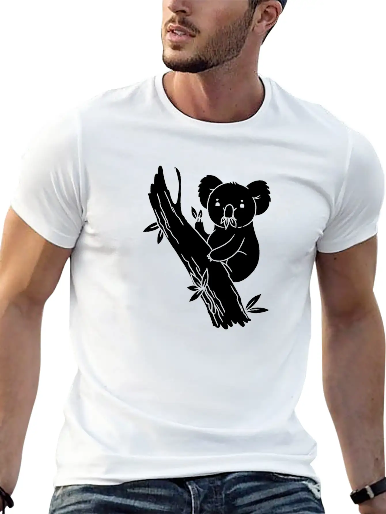 Koala Bear Branch Unisex Casual T-Shirt – Clean Design For Daily Comfort