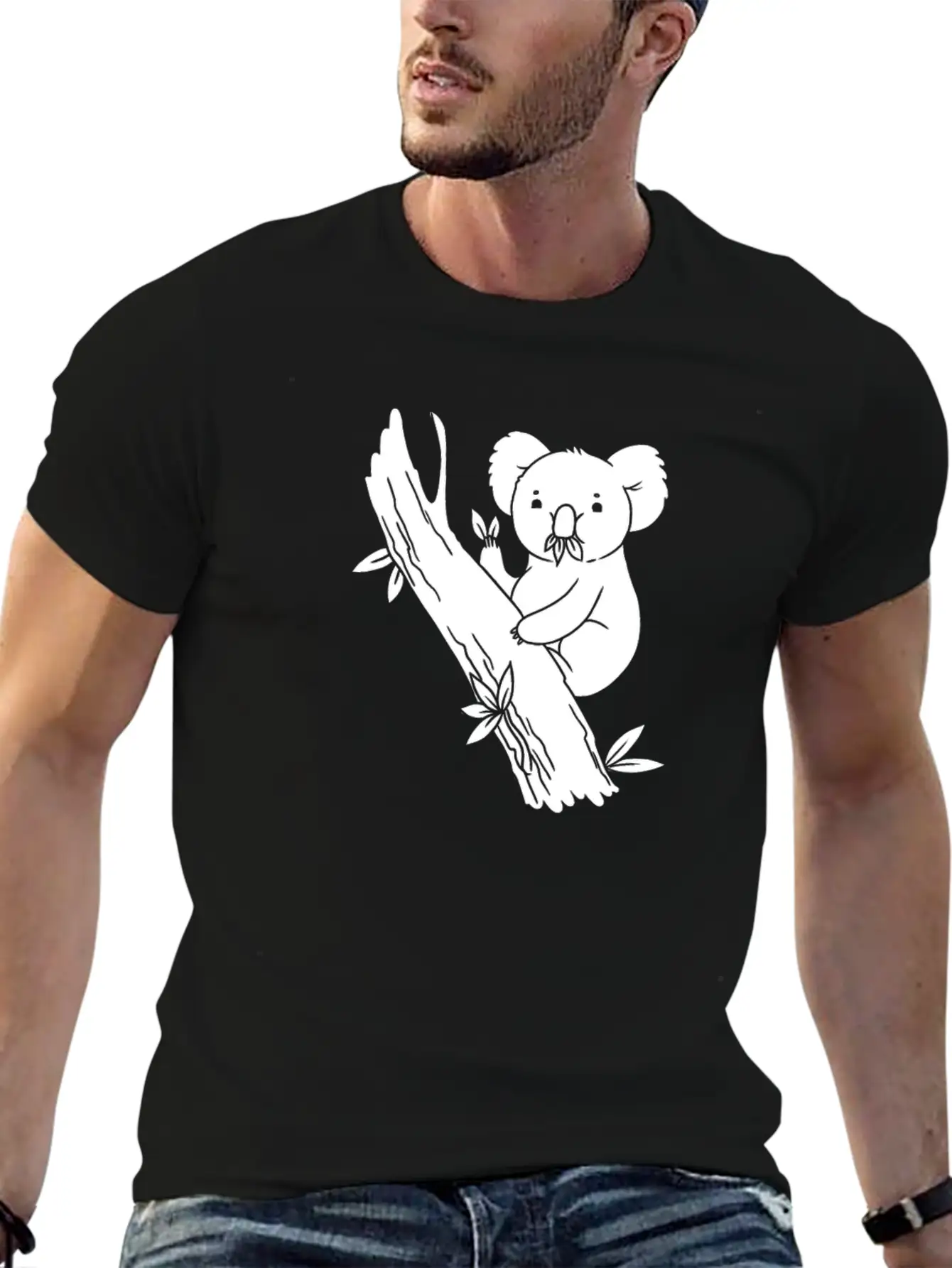 Koala Bear Branch Unisex Casual T-Shirt – Clean Design For Daily Comfort