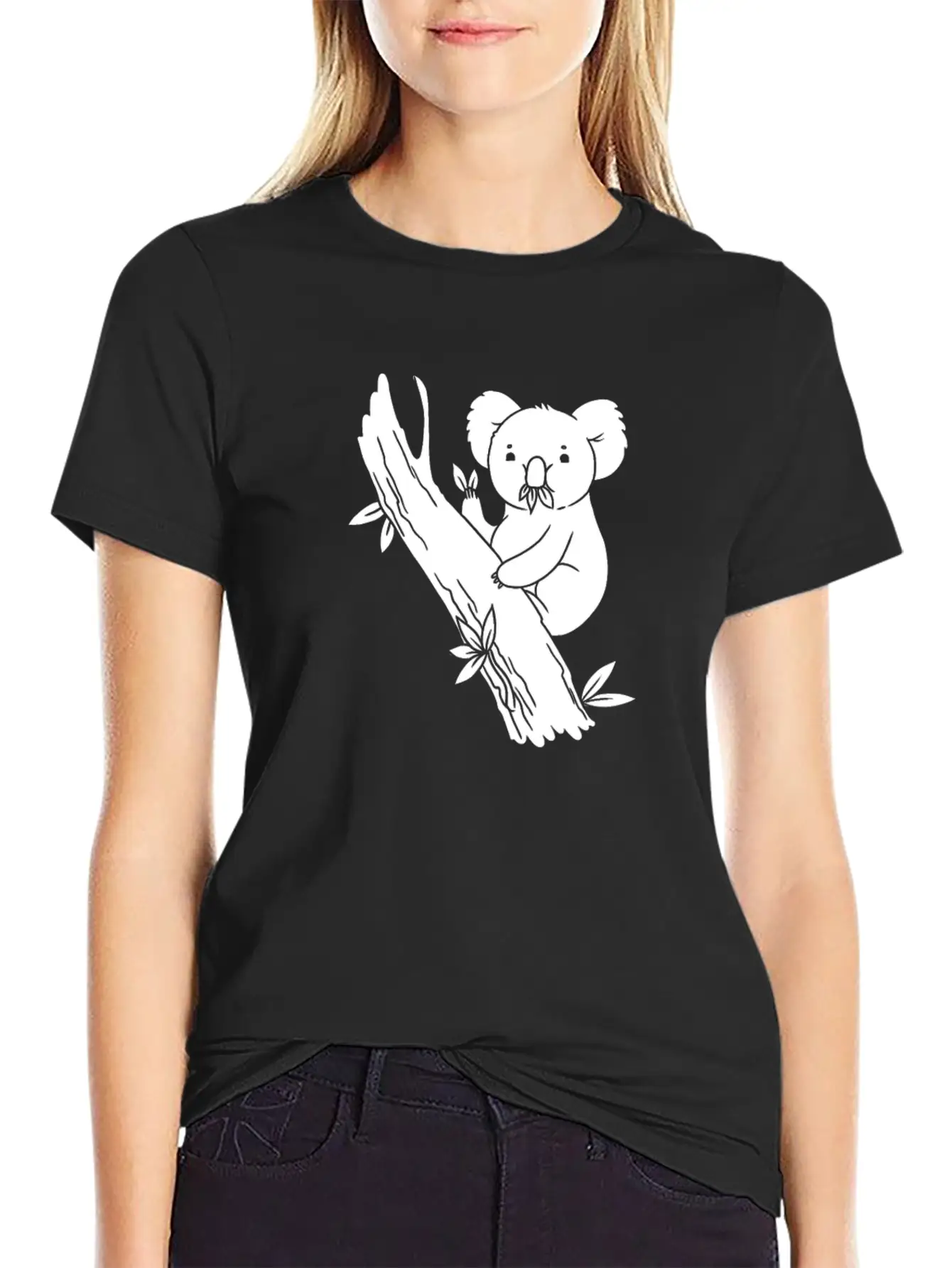 Koala Bear Branch Unisex Casual T-Shirt – Clean Design For Daily Comfort