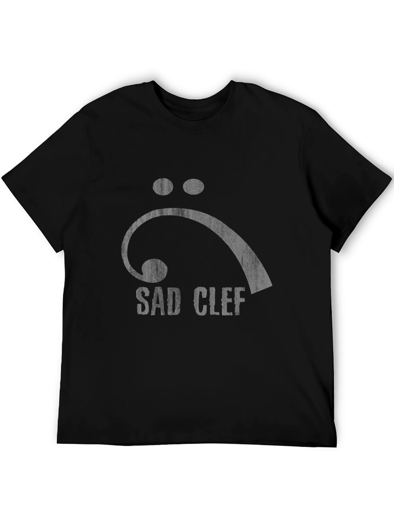 Sad Clef Graphic Tee - Bass Clef T-Shirt