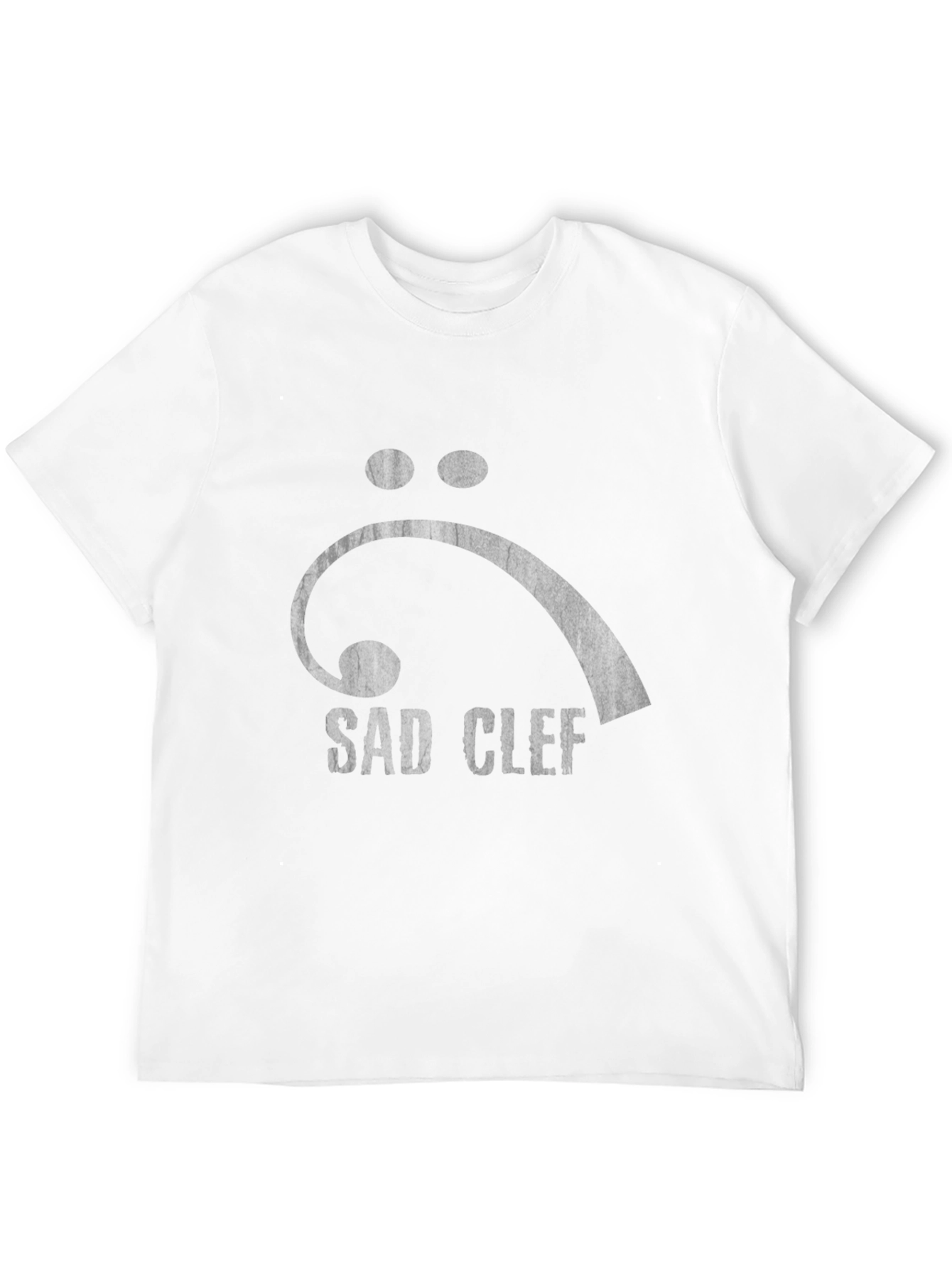 Sad Clef Graphic Tee - Bass Clef T-Shirt