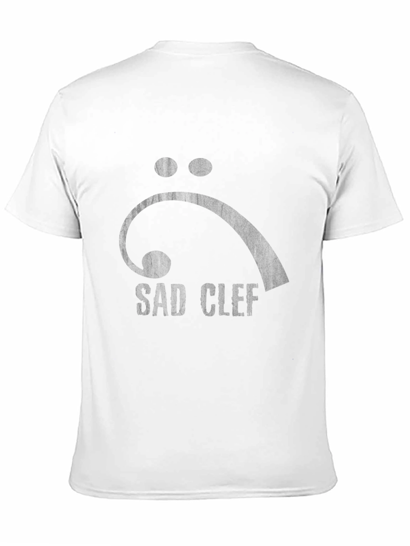 Sad Clef Graphic Tee - Bass Clef T-Shirt
