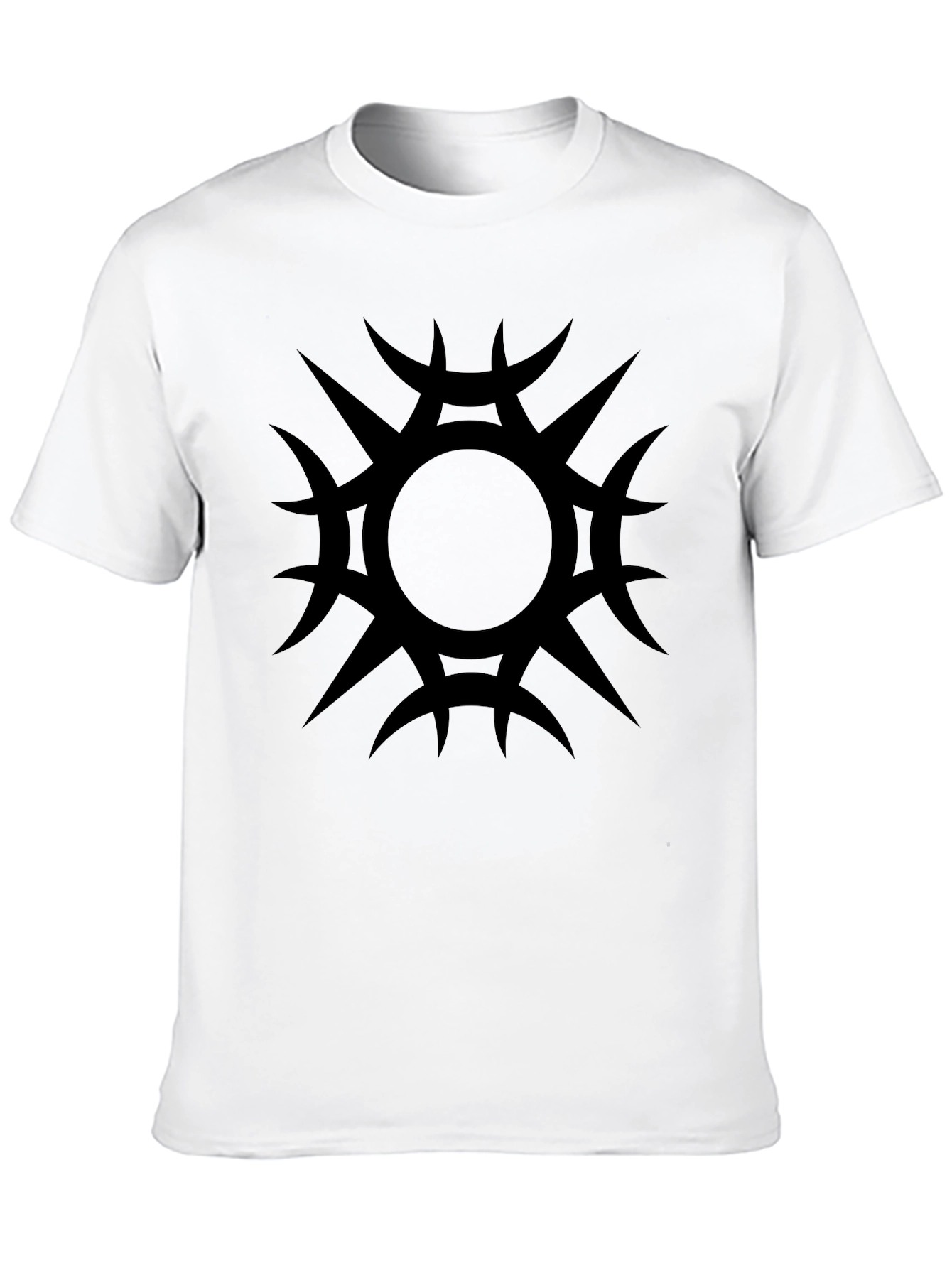 Tribal Sun Graphic Black T-Shirt