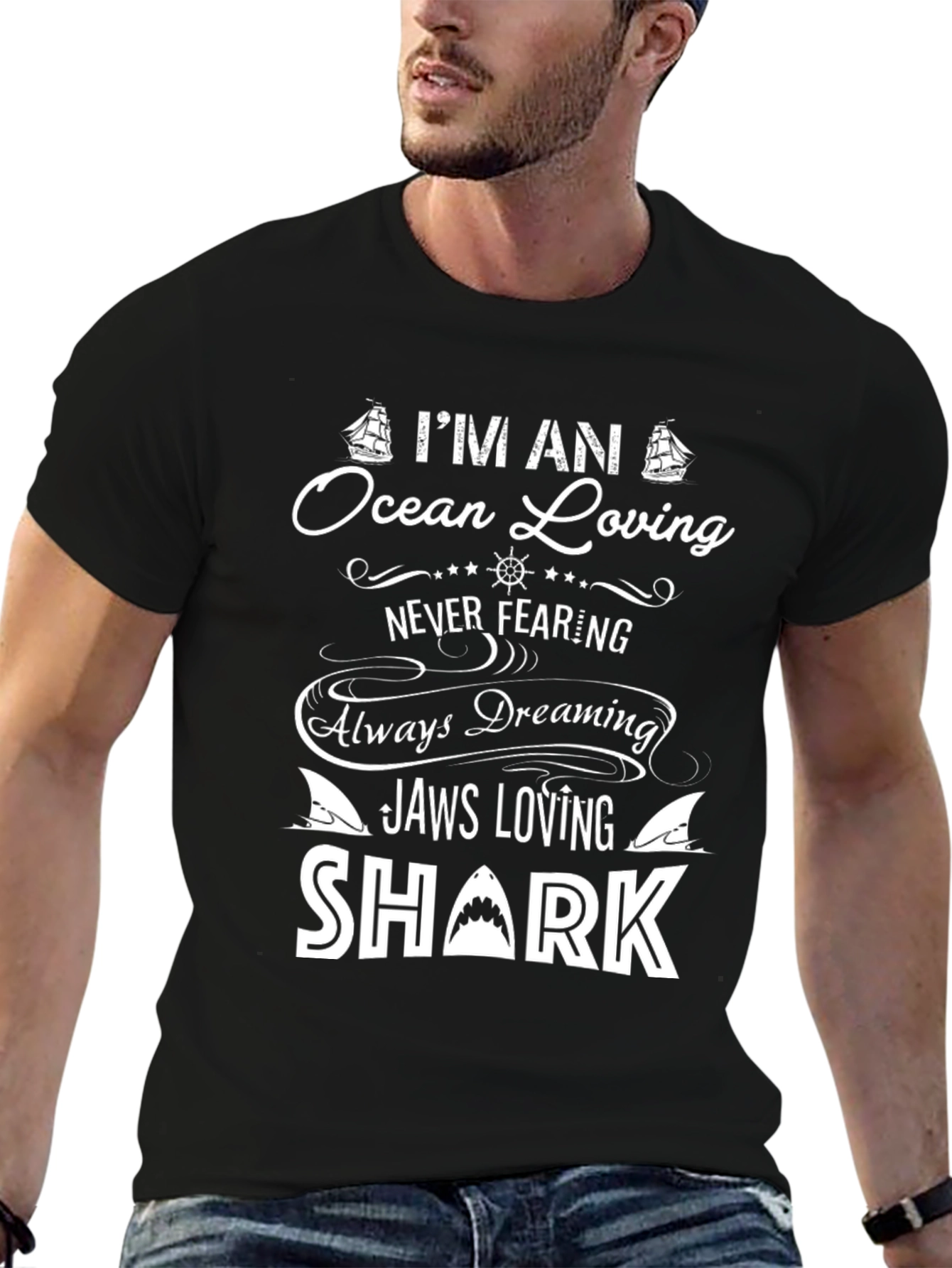 Ocean Lover Shark Graphic Tee