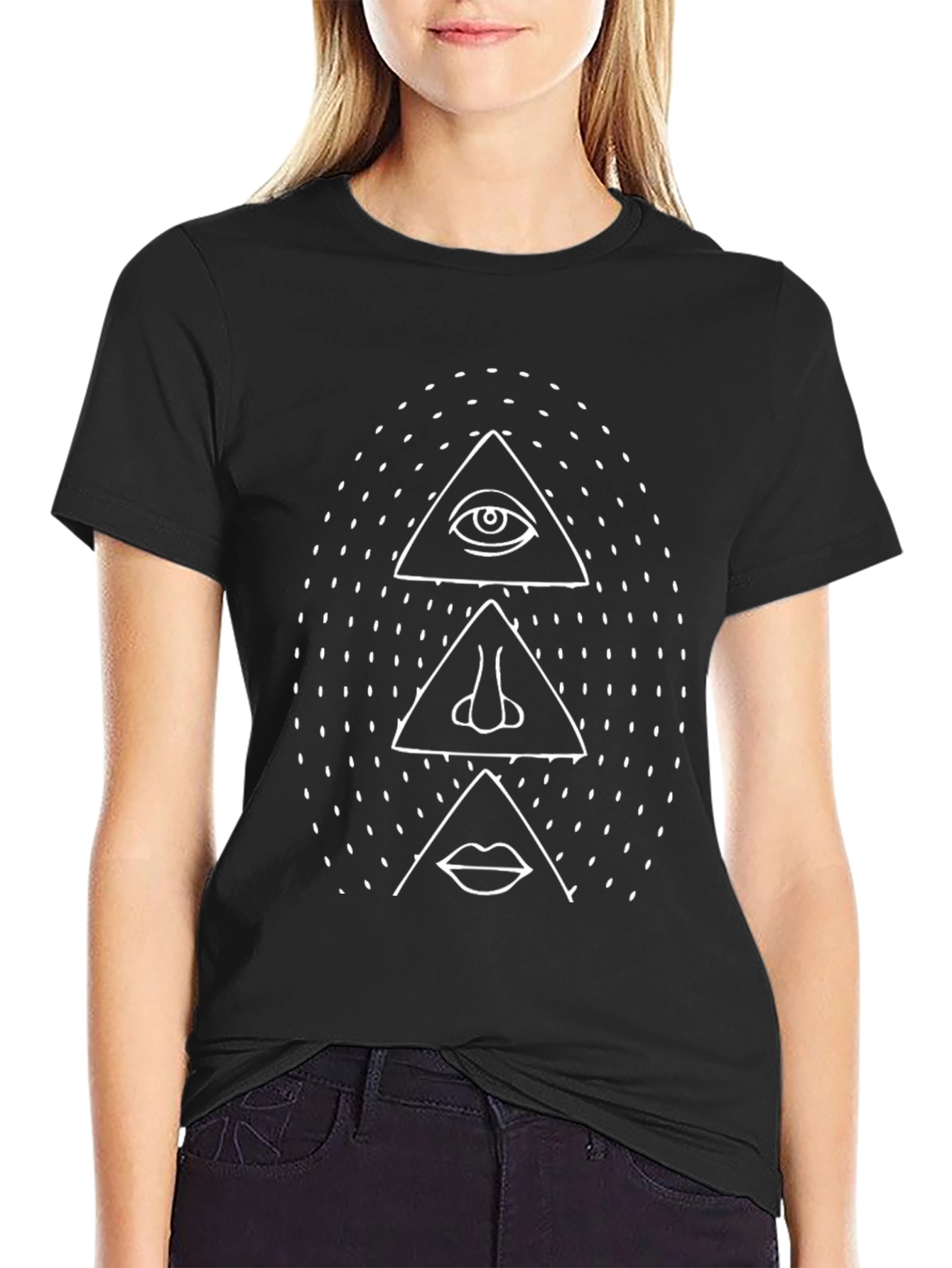 Illuminati Anatomy Black Graphic T-Shirt