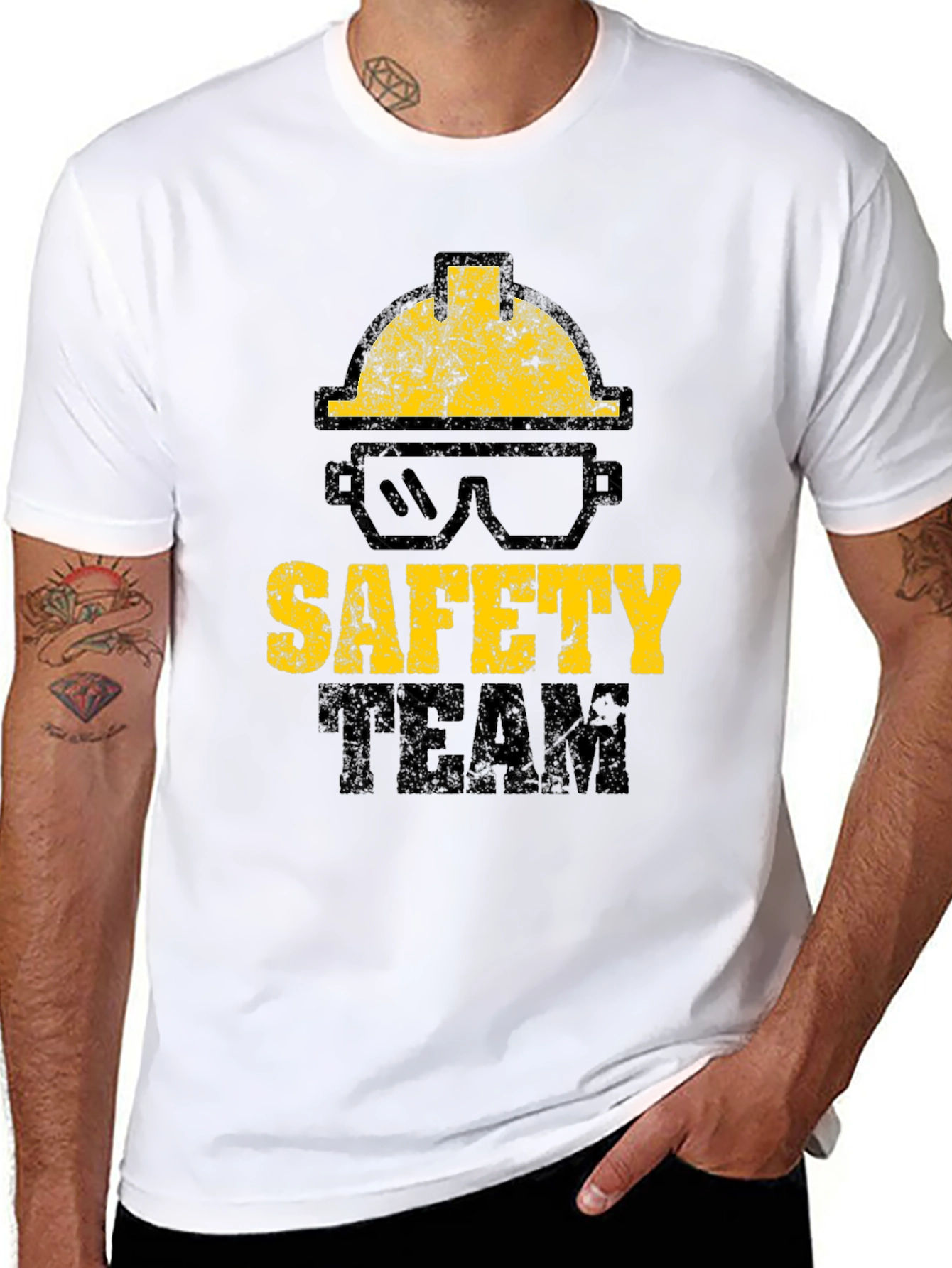 Safety Team Black Graphic T-Shirt