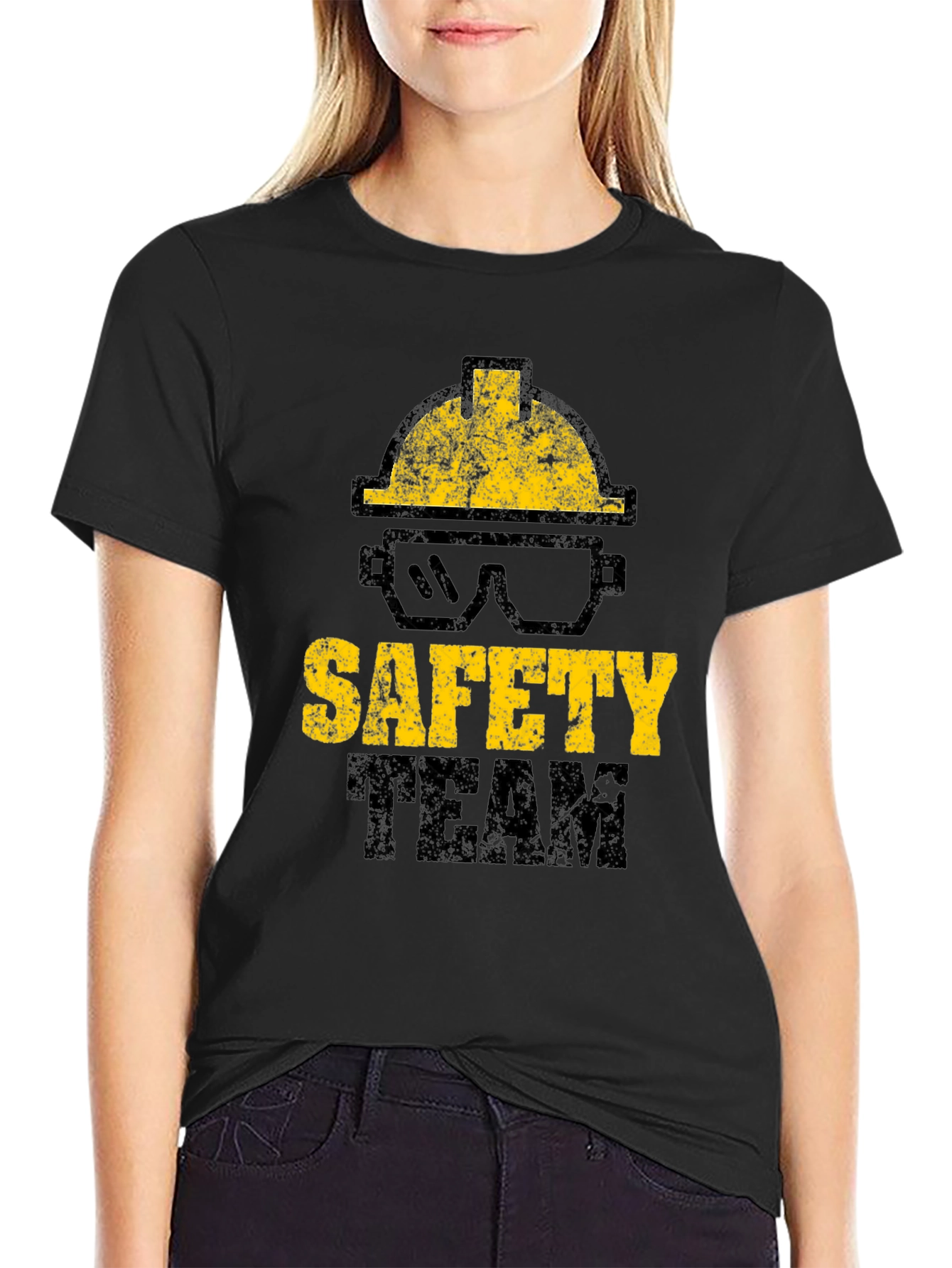 Safety Team Black Graphic T-Shirt