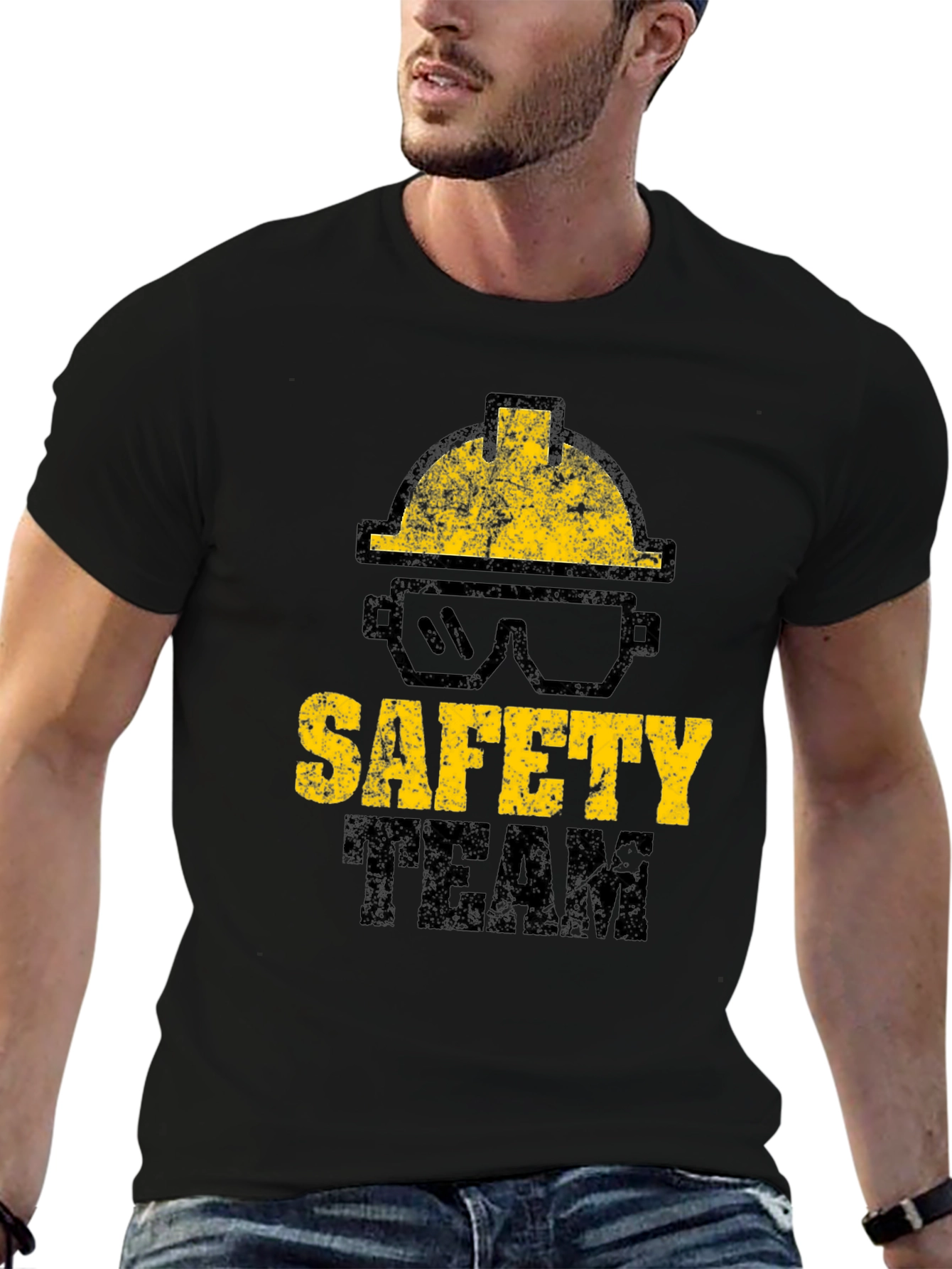 Safety Team Black Graphic T-Shirt
